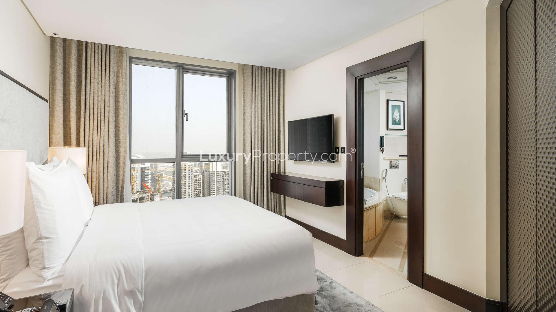 Modern dining area in 1-bedroom apartment, The Address Downtown, Downtown Dubai