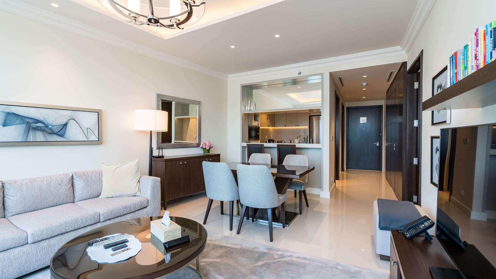 Modern kitchen in fully furnished Downtown Dubai apartment, The Address Residence Fountain Views