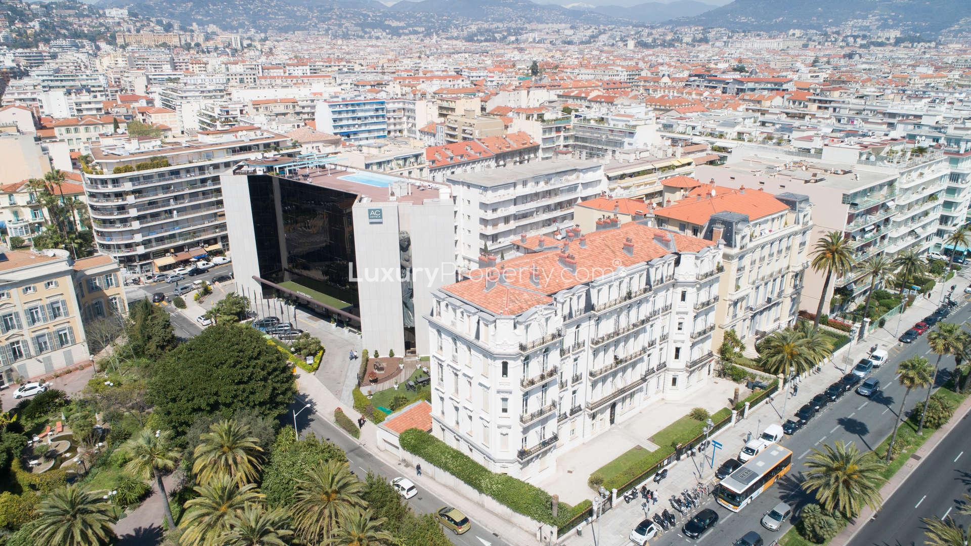 Iconic Haussmann-style apartment building on Promenade des Anglais, Nice, for sale