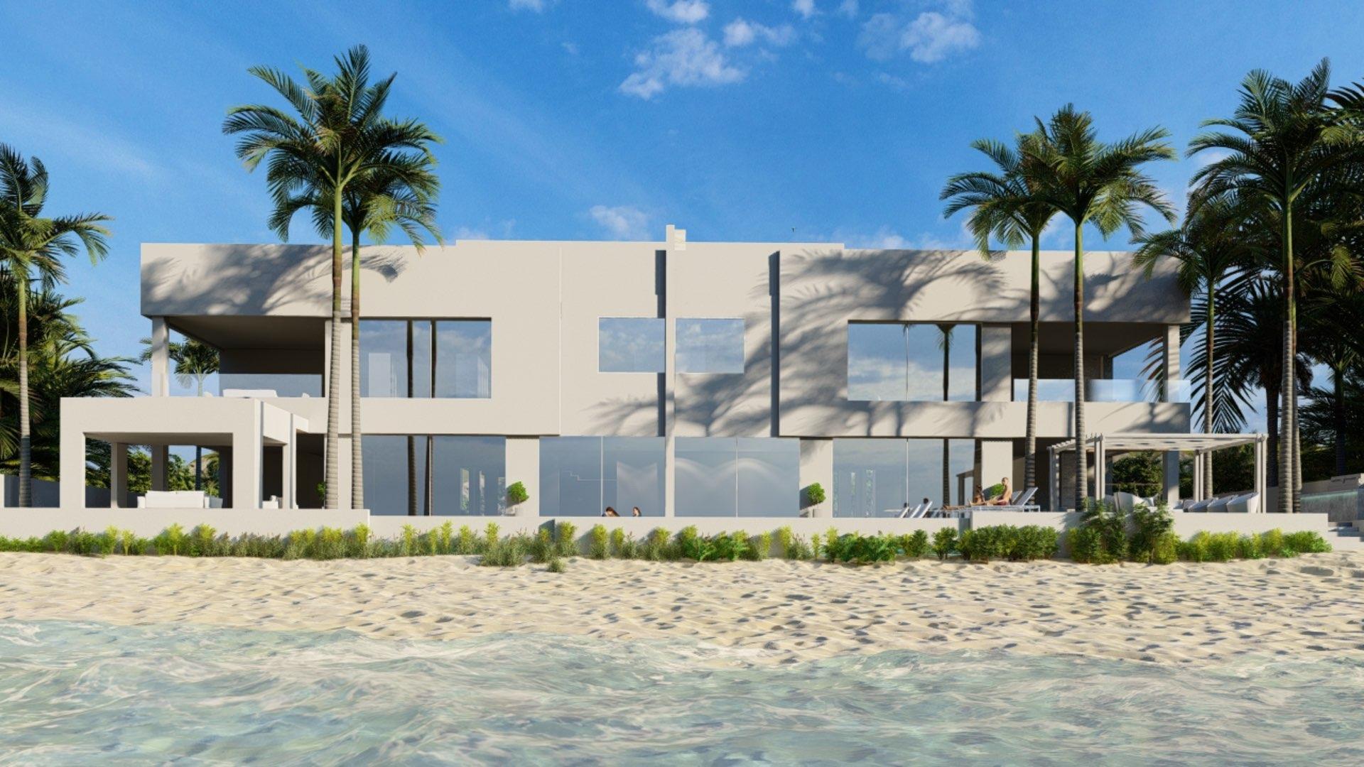 Luxurious dining room with sea view in custom-built Palm Jumeirah villa