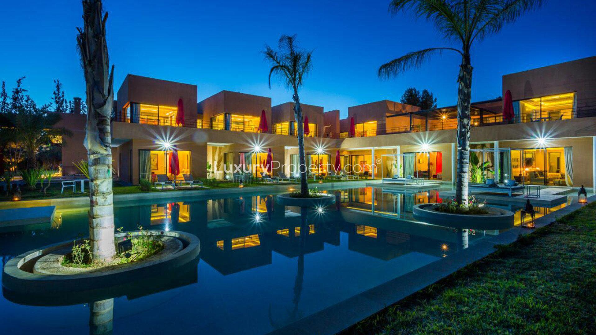 Luxurious Villa Surya with pool and palm trees in Palmeraie, Marrakech for sale