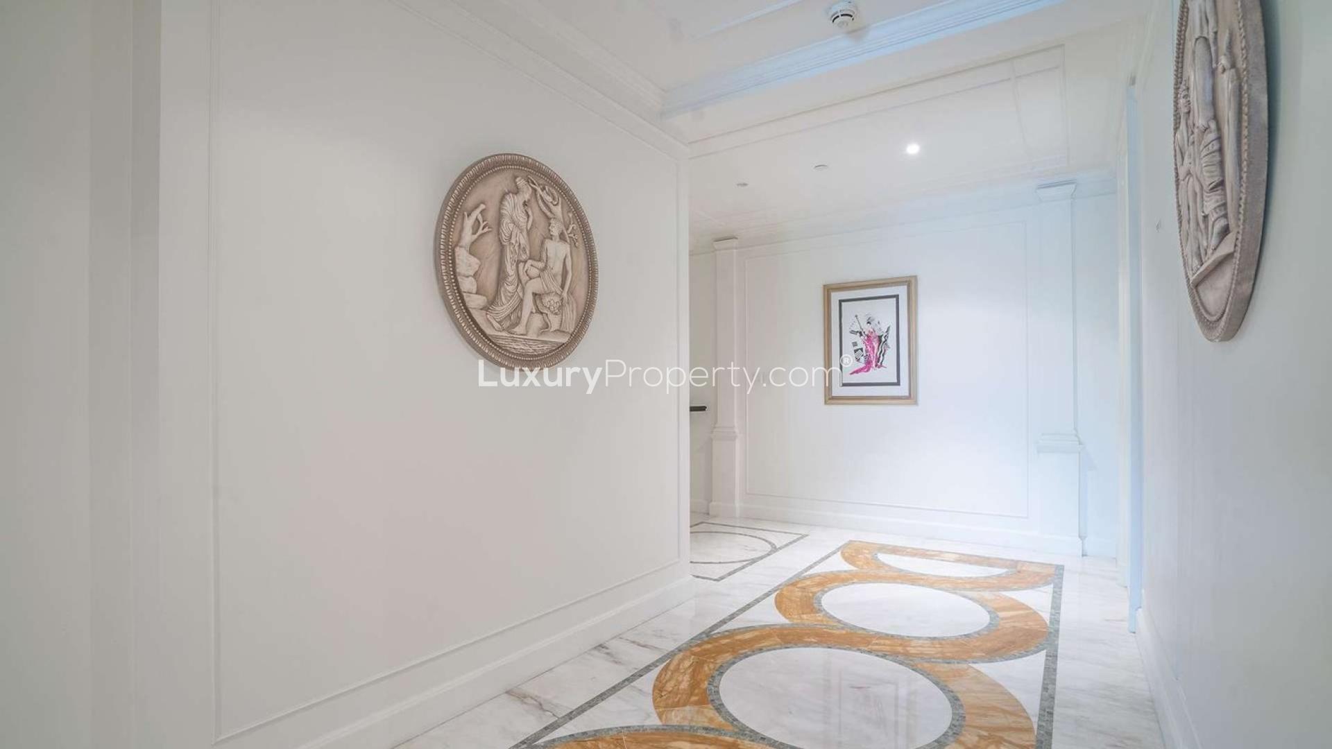 Luxurious living room in 4-bedroom townhouse, Palazzo Versace, Culture Village, available for rent