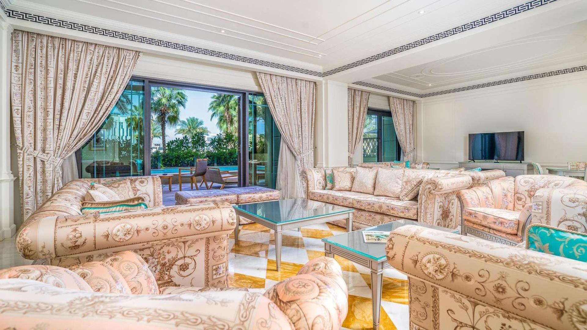 Luxurious furnished living room in four-bed villa, Palazzo Versace, Culture Village townhouse