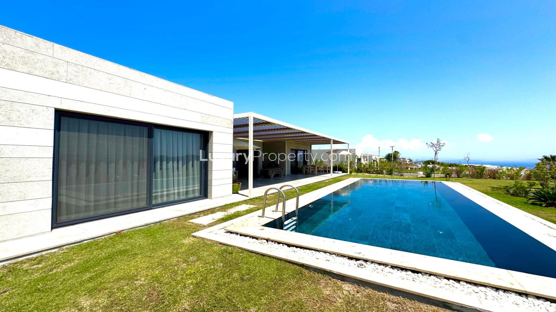 Sea view 4-Bedroom Villa for Sale in Gundogan Bodrum