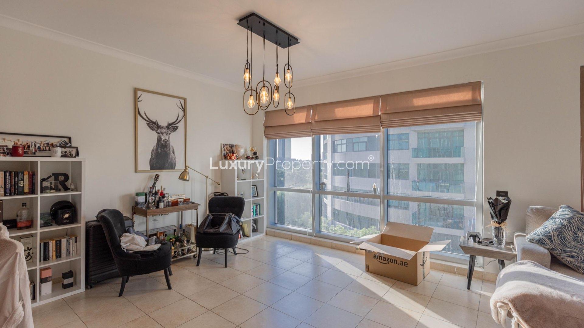 Spacious living room in 2-bedroom apartment, Fairways West, The Views, with modern decor