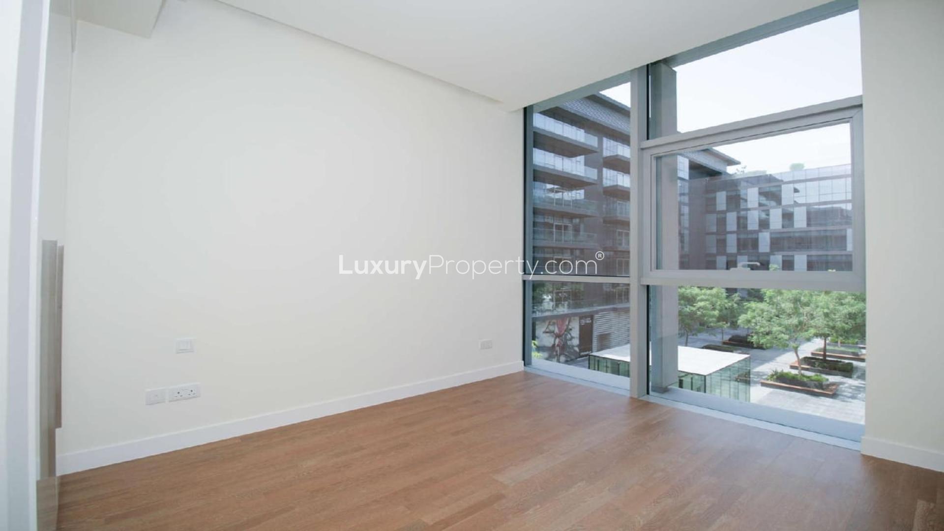 Sleek open-plan living area in 2-bedroom City Walk apartment, Building 15, Jumeirah
