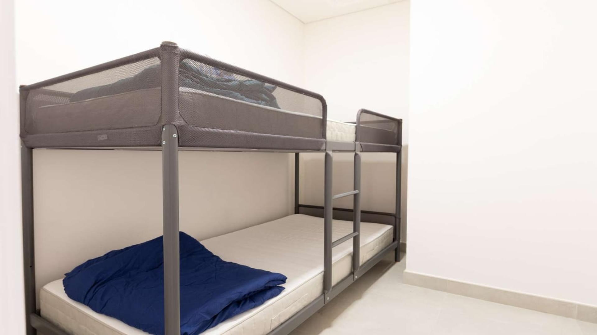 Furnished living room with modern decor in Marina Arcade, Dubai Marina apartment for rent