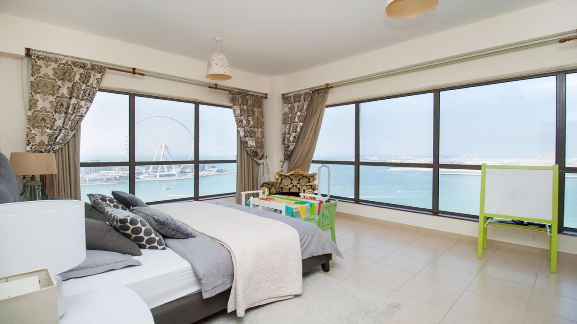Stunning living room in two-bedroom Jumeirah Beach Residence apartment, Rimal sub-community