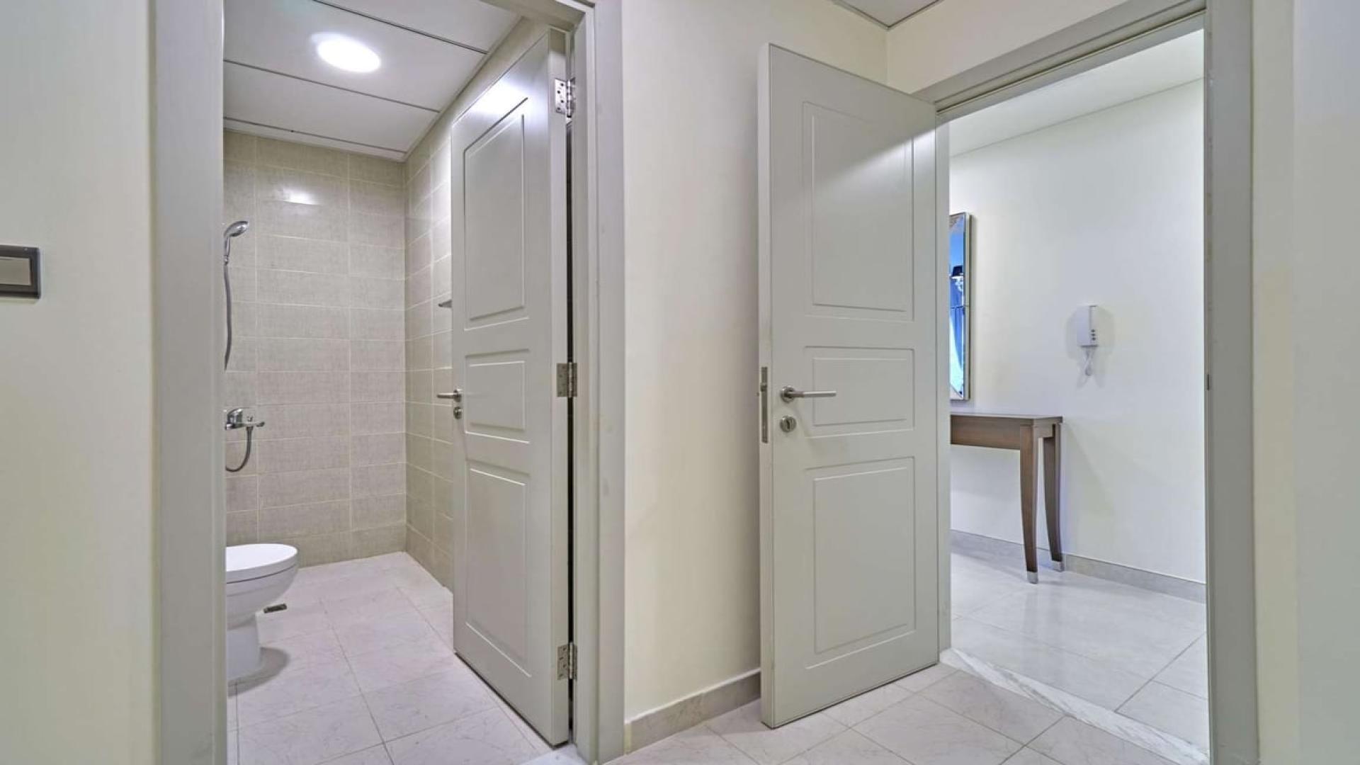 Elegant living room in 2-bedroom apartment, Polo Residence, Meydan City, spacious and modern design