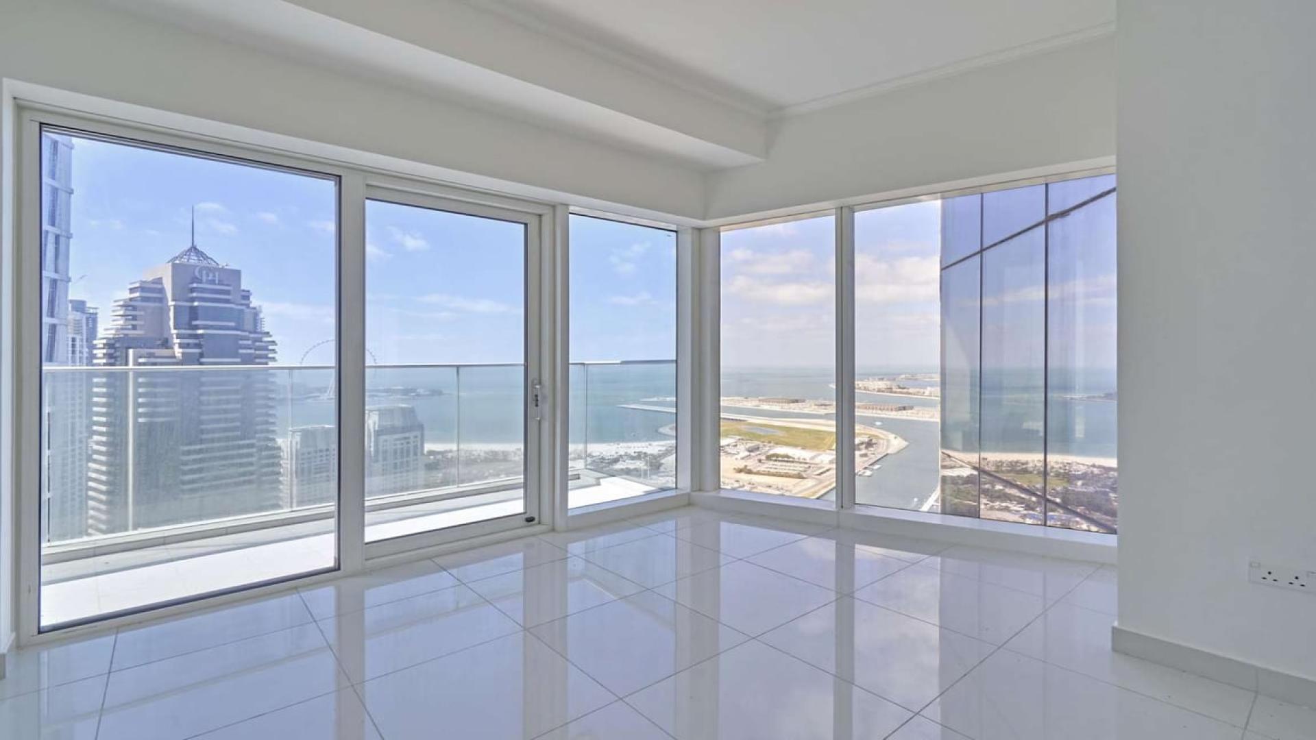 Breathtaking view from apartment balcony in Damac Heights, Dubai Marina, overlooking waterfront