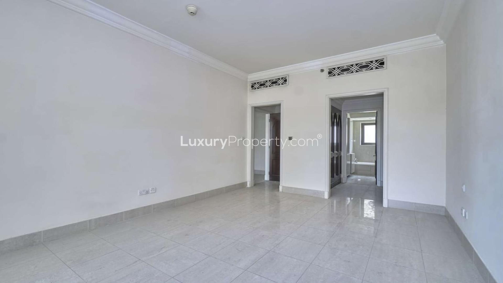 Unfurnished two-bedroom apartment interior in Al Tajer, Old Town Island, for rent