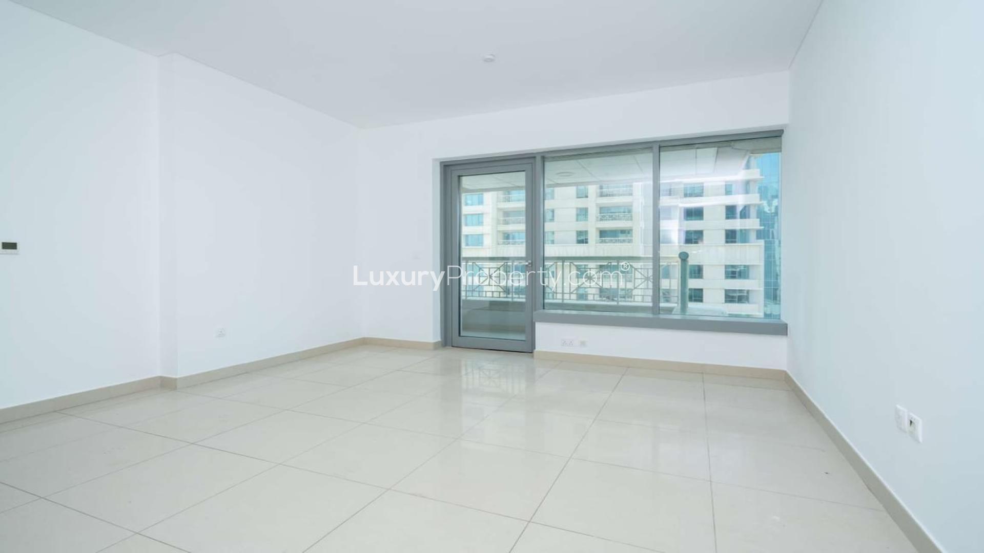 Furnished apartment view, Downtown Dubai skyline, Burj Khalifa, 29 Boulevard, rental property