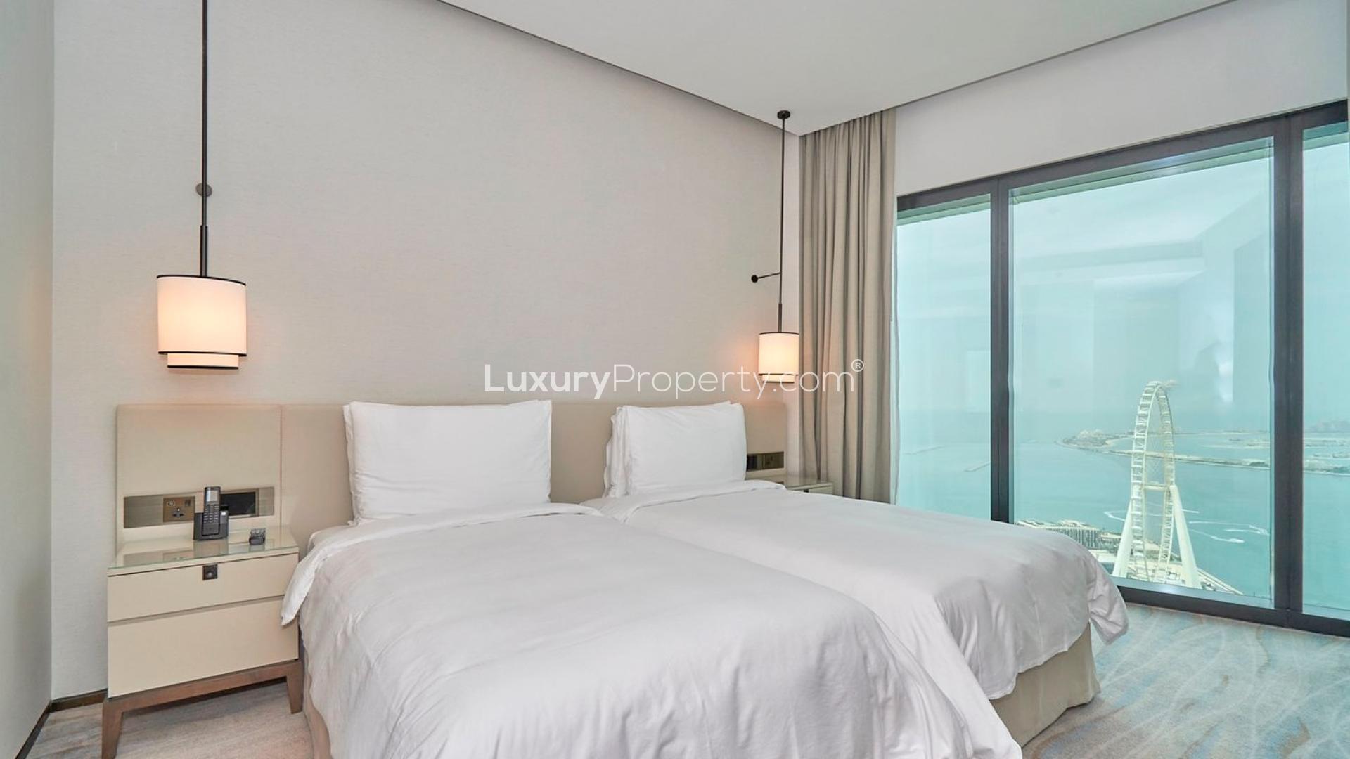 Modern kitchen in 2-bedroom serviced apartment at The Address JBR, Jumeirah Beach Residence