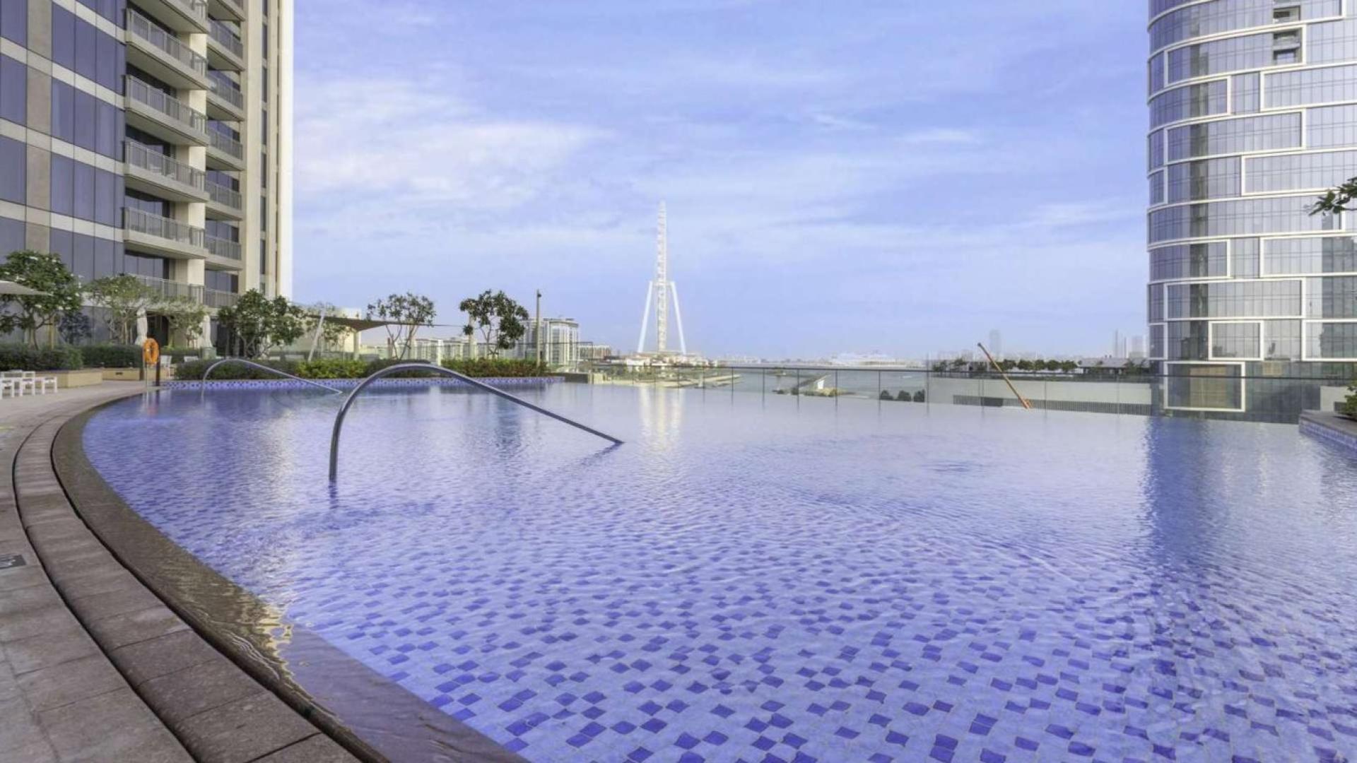 Balcony view of Dubai Marina from 5242 apartment for rent, LP10767, two-bedroom residential