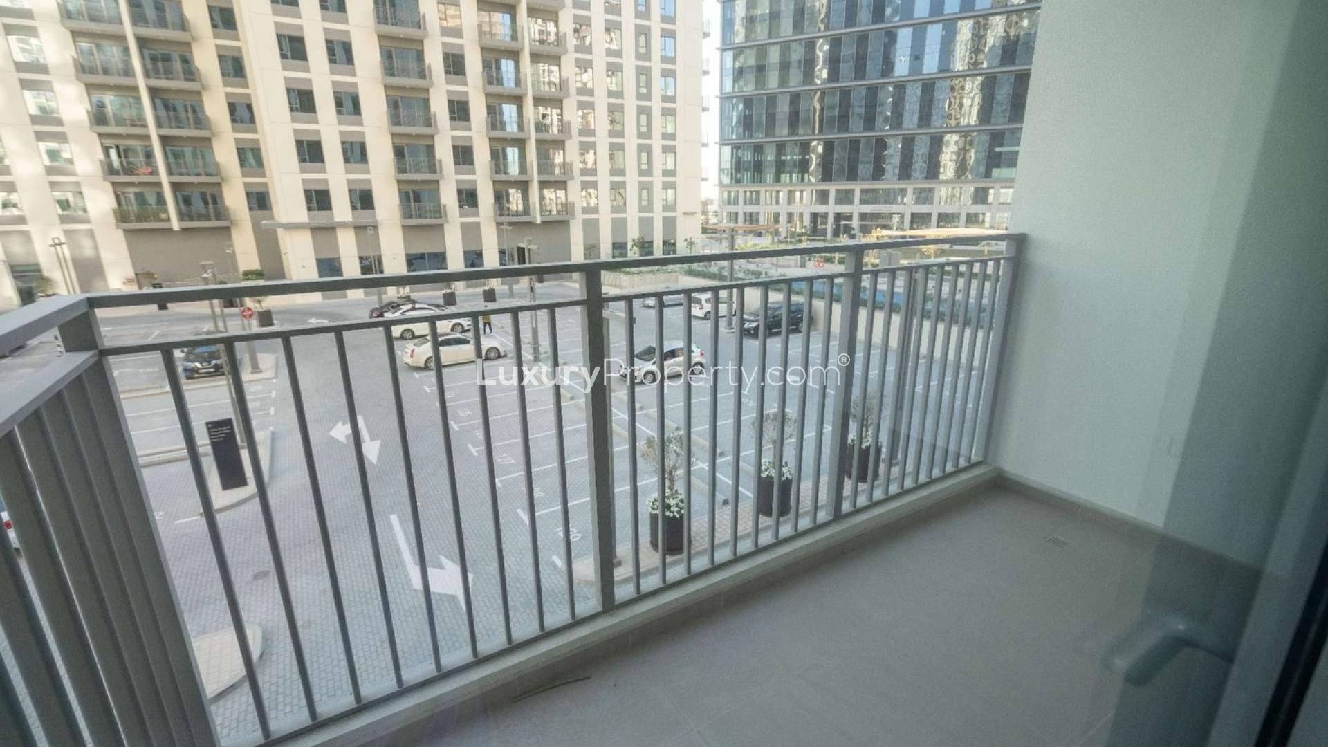 Modern apartment building in Dubai Hills Estate, Park Heights community