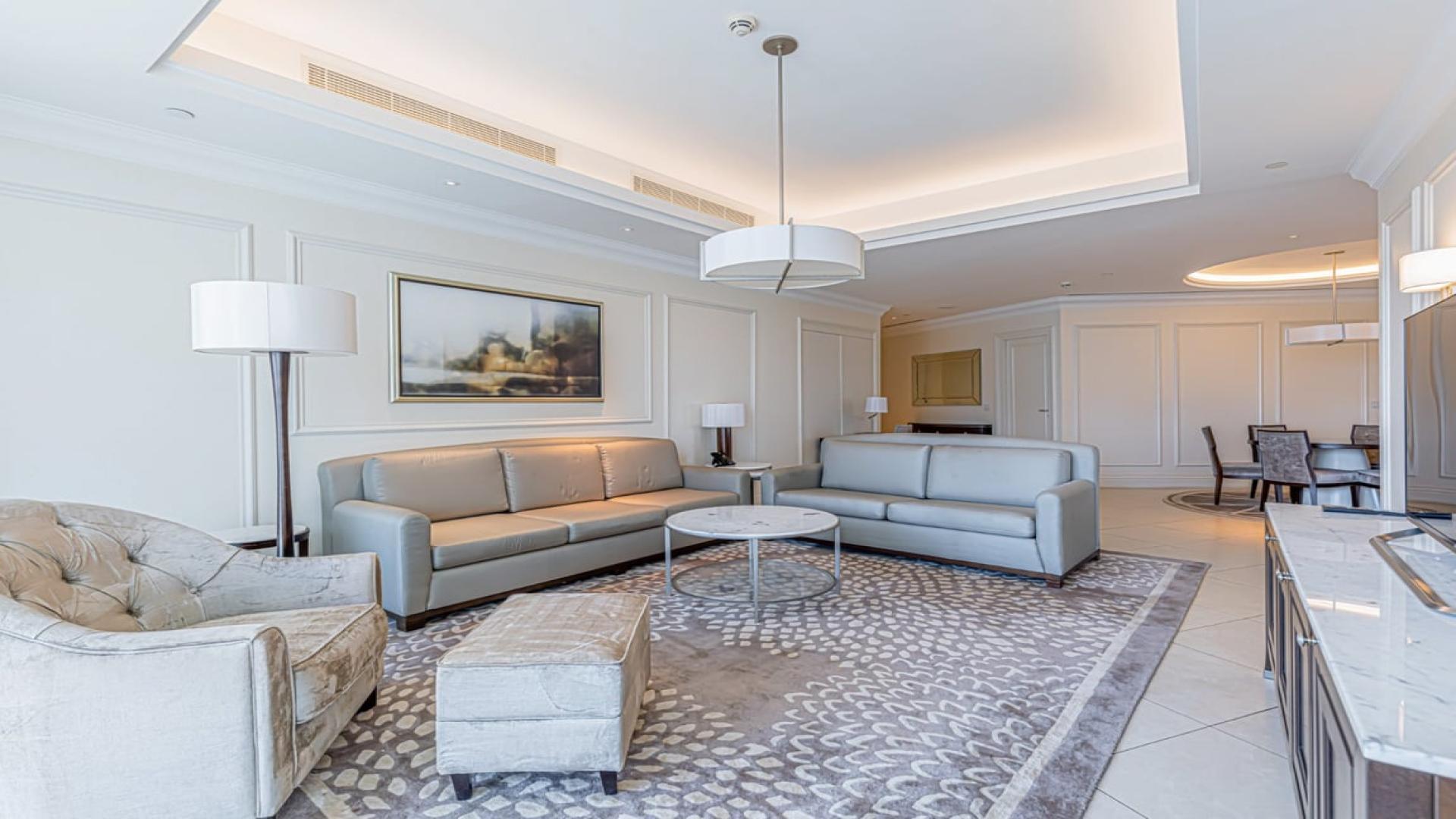 Skyline view from The Address The BLVD apartment, Downtown Dubai, featuring iconic skyscrapers