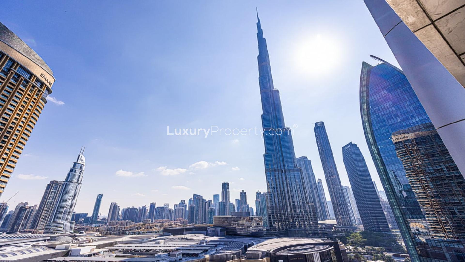 Luxurious dining area in 2-bed apartment, The Address The BLVD, Downtown Dubai