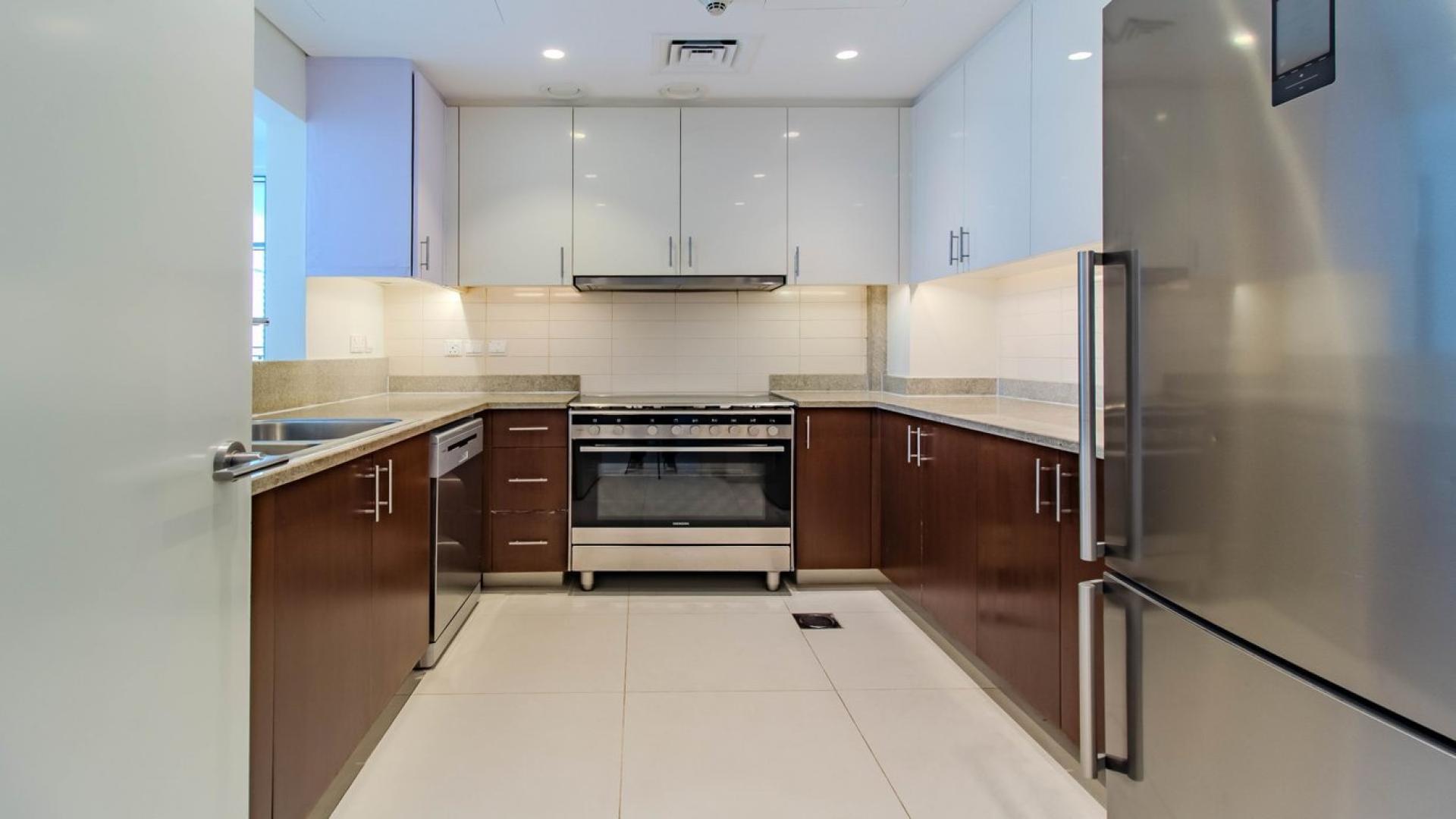 Spacious balcony view from luxury apartment in BLVD Crescent, Downtown Dubai skyscrapers in background