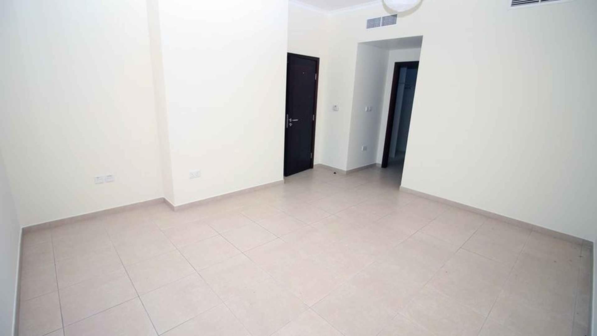 Spectacular two-bedroom apartment interior with city view windows in Downtown Dubai