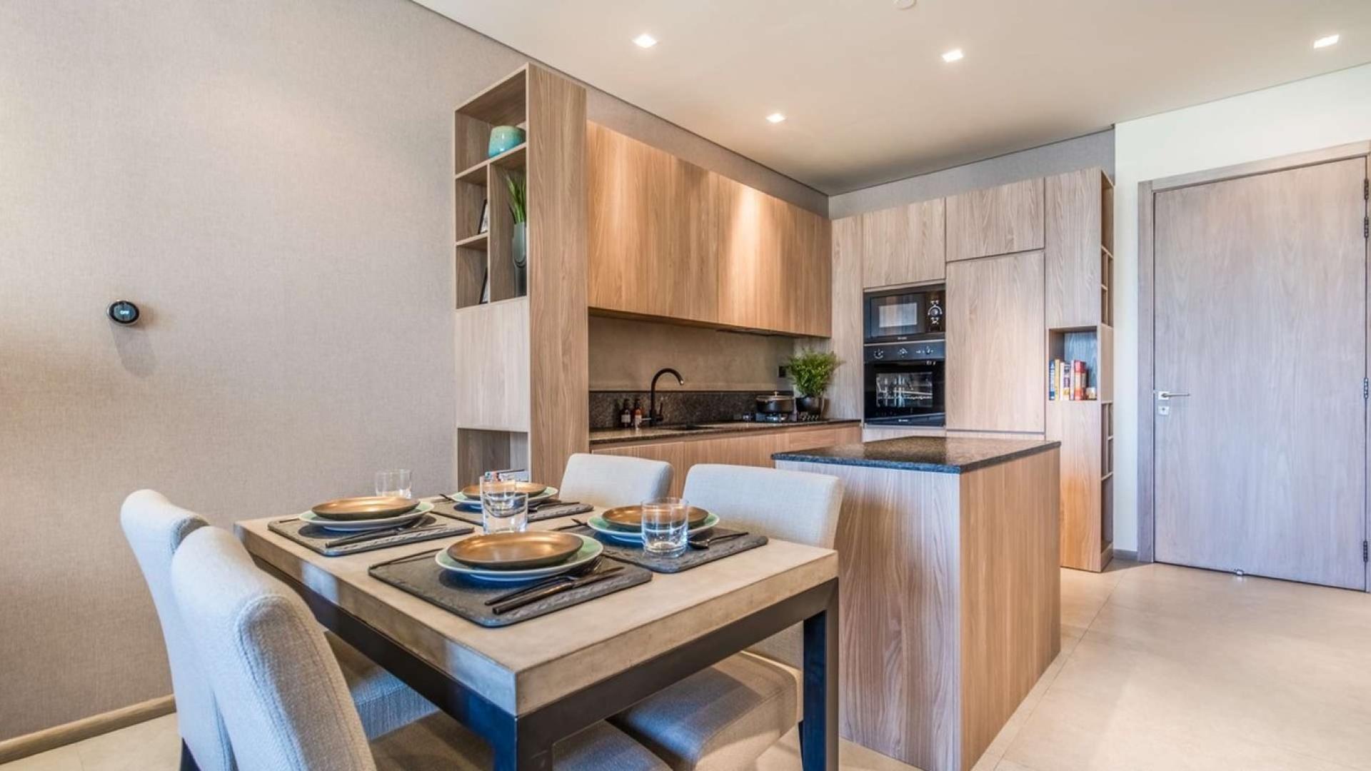 Luxurious living room in two-bedroom penthouse, Signature Livings, JVC, with modern decor