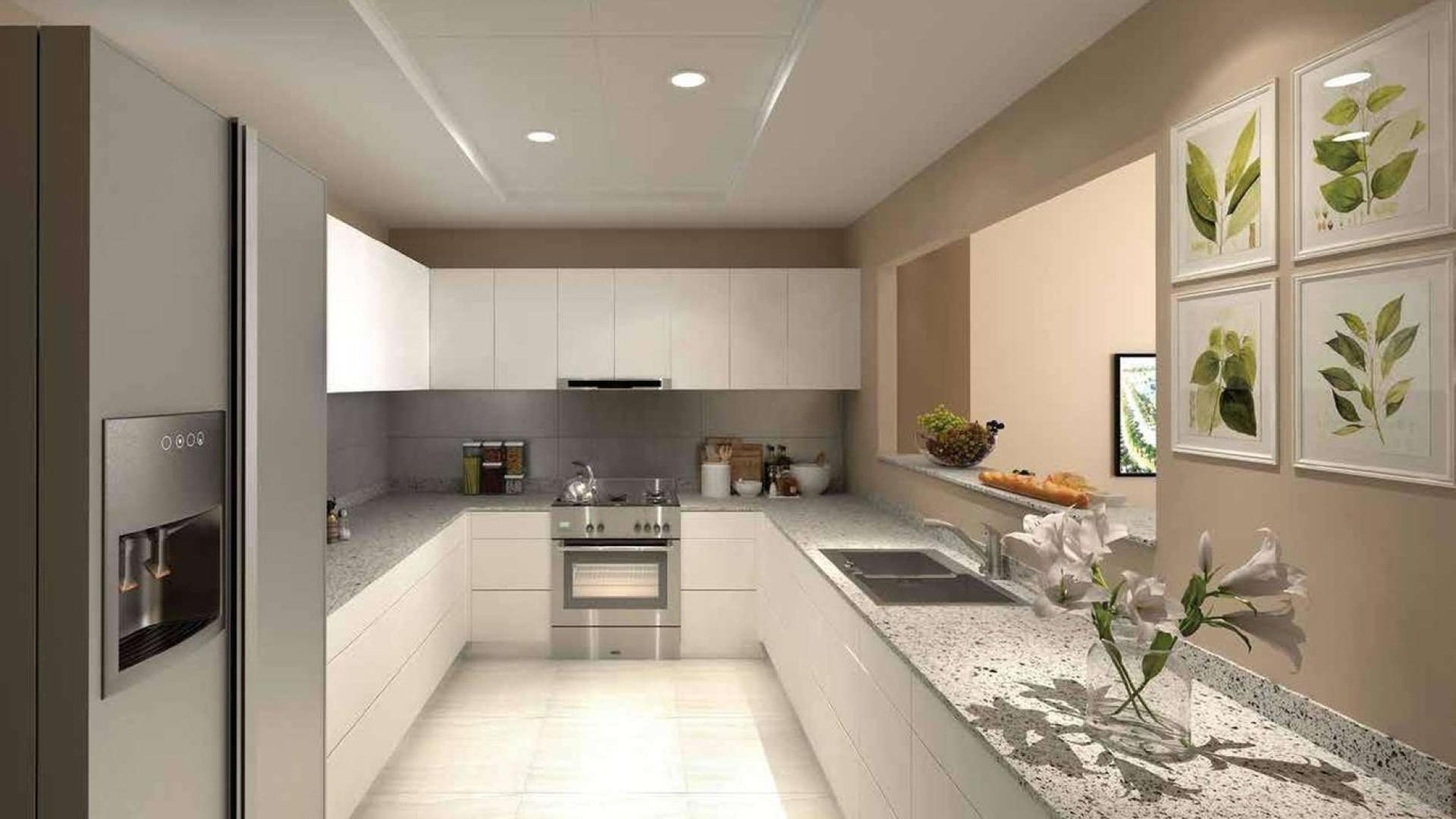 Modern living room in Mudon Views apartment, Dubailand with outdoor access and elegant decor