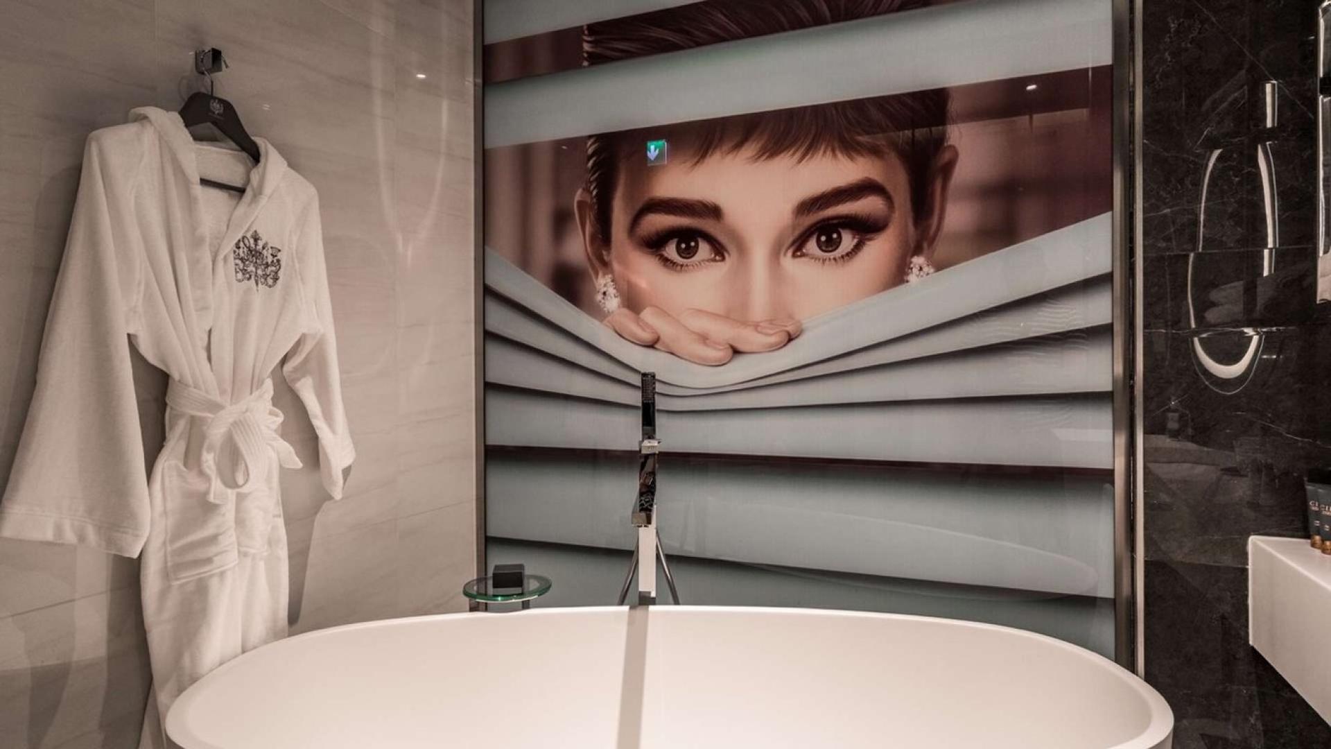 Luxurious bedroom view in two-bedroom duplex, SLS Dubai Hotel & Residences, Business Bay