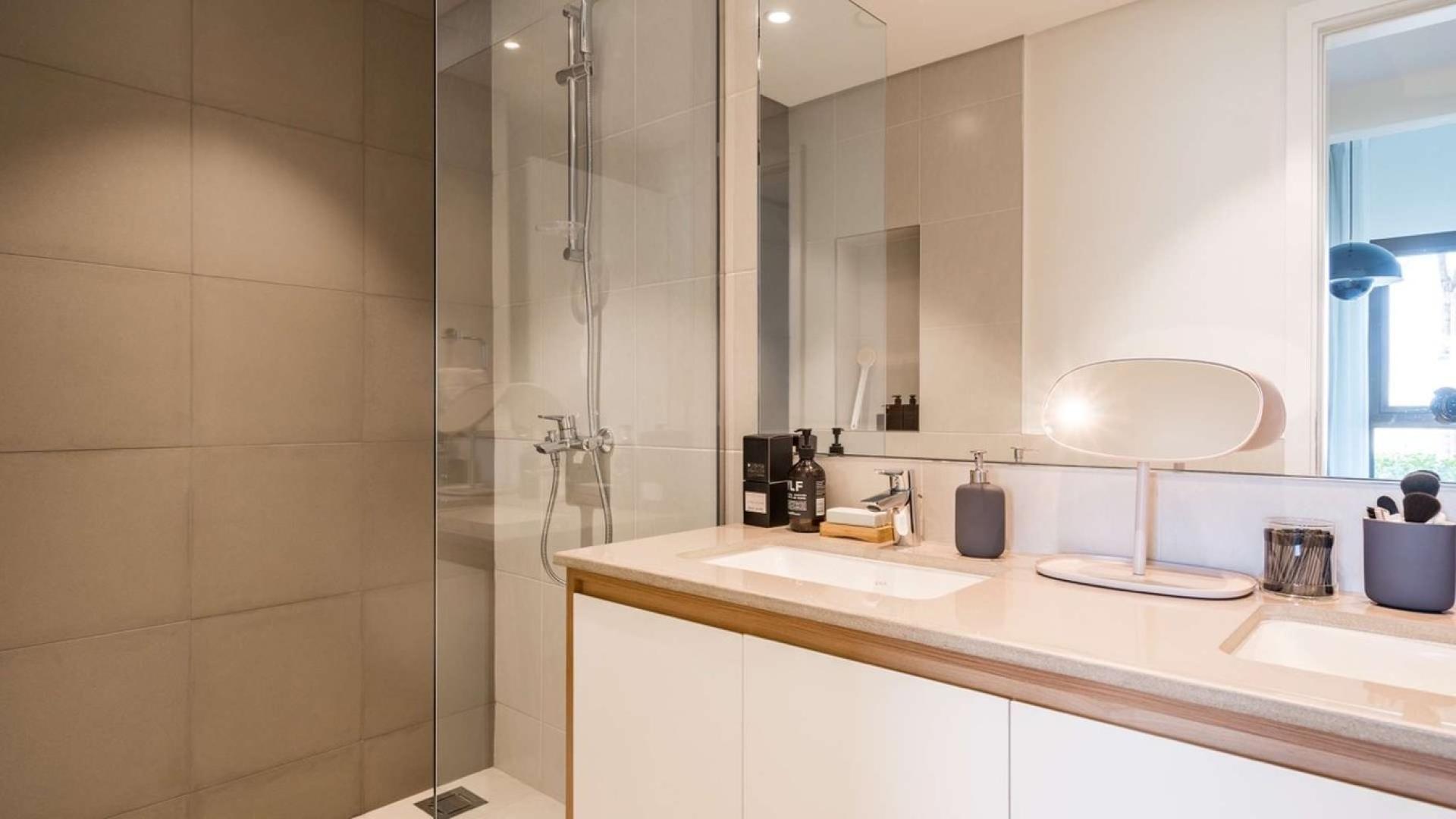 Modern studio apartment interior in Golf Views, Emaar South, Dubai South community