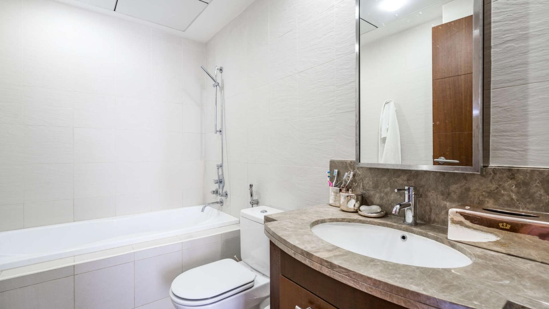 Hallway of upgraded furnished apartment in Standpoint Towers, Downtown Dubai