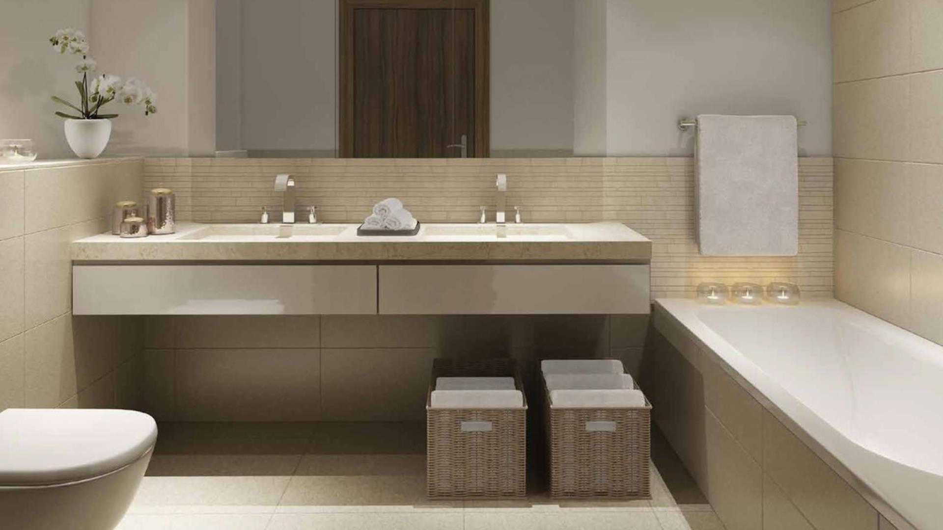 Modern living room with large windows in Acacia B, Park Heights, Dubai Hills Estate