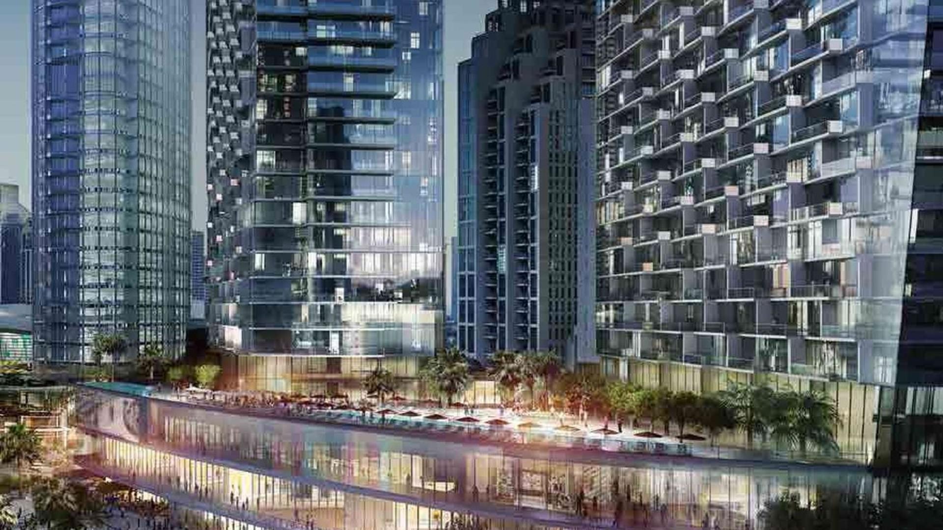 Luxurious poolside view at The Address Residences Dubai Opera, Downtown Dubai apartment