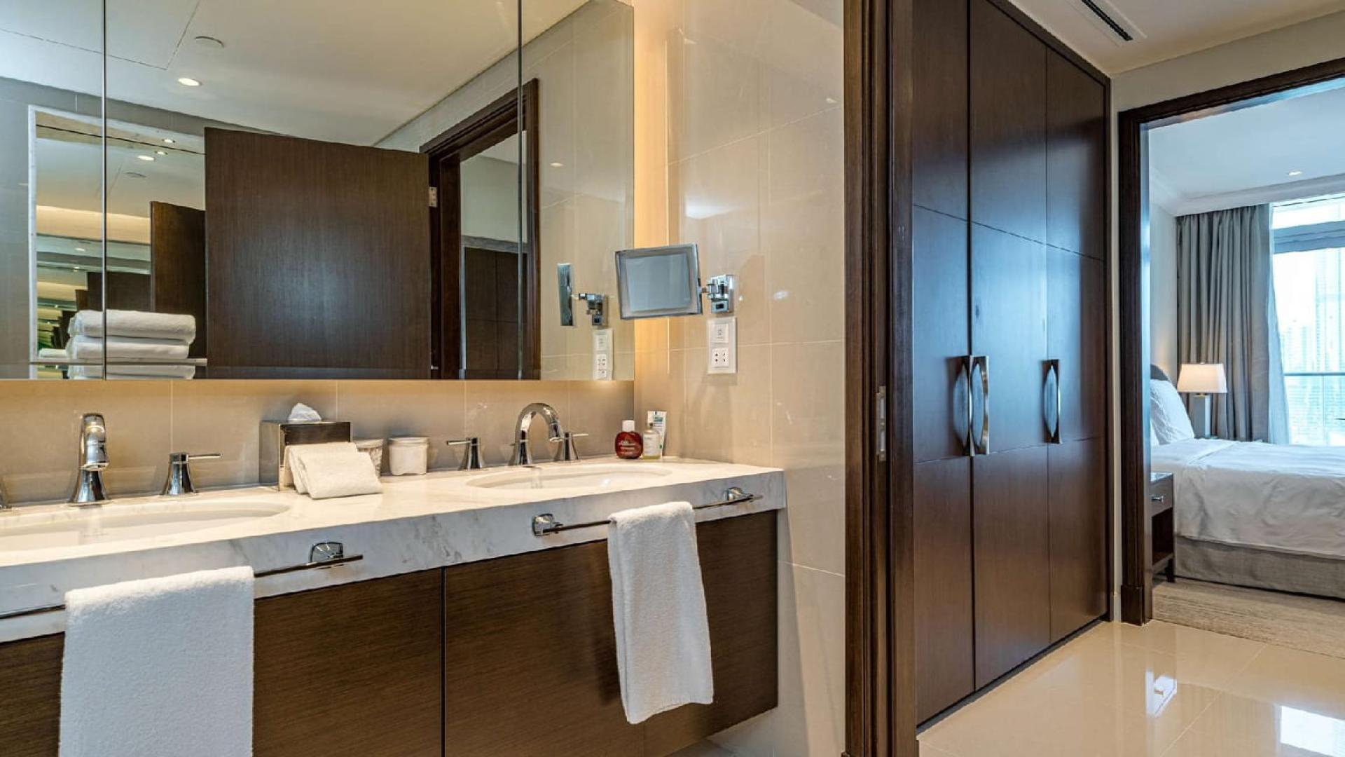 High-floor 2-bedroom apartment dining area in The Address Fountain Views, Downtown Dubai