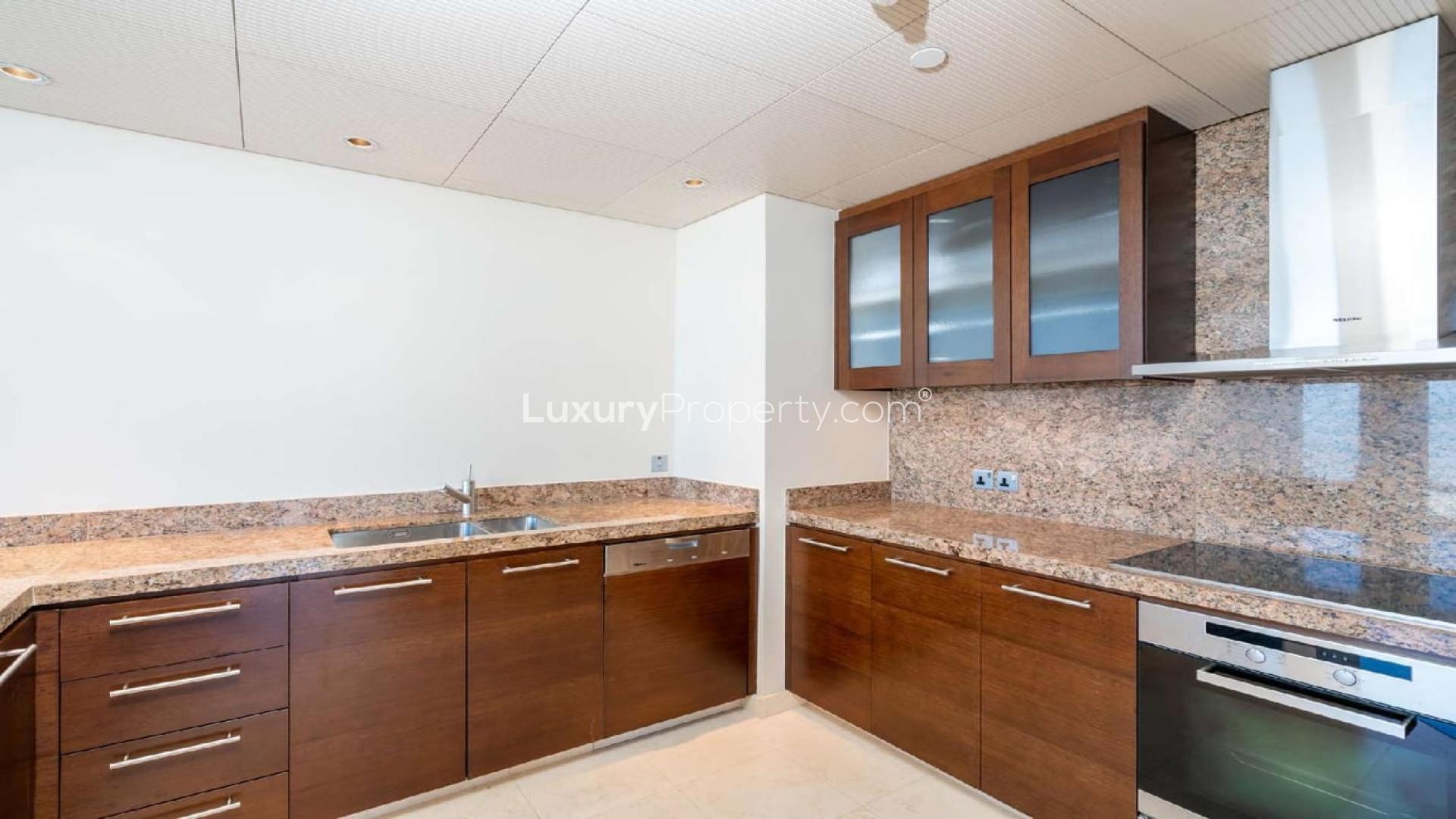 High floor apartment view in Burj Khalifa, Downtown Dubai, with cityscape skyline
