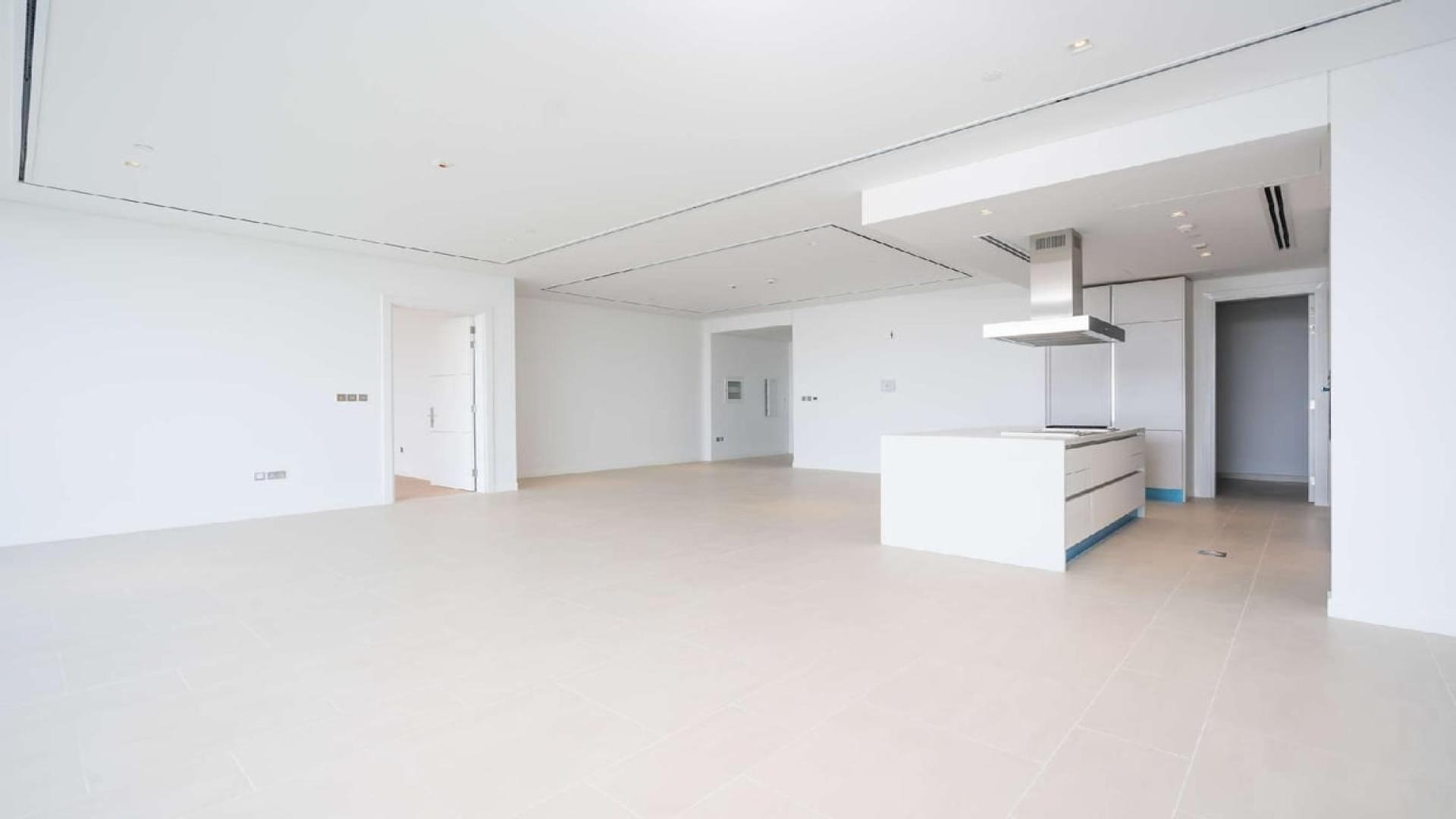 Stylish Seventh Heaven apartment exterior with lush landscaping in Al Barari, for sale