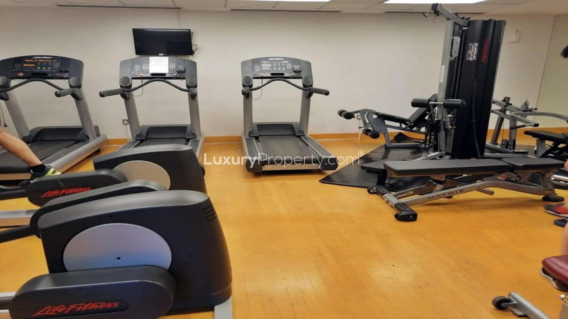 Balcony view from 2-bedroom apartment in 29 Boulevard, Downtown Dubai, overlooking cityscape