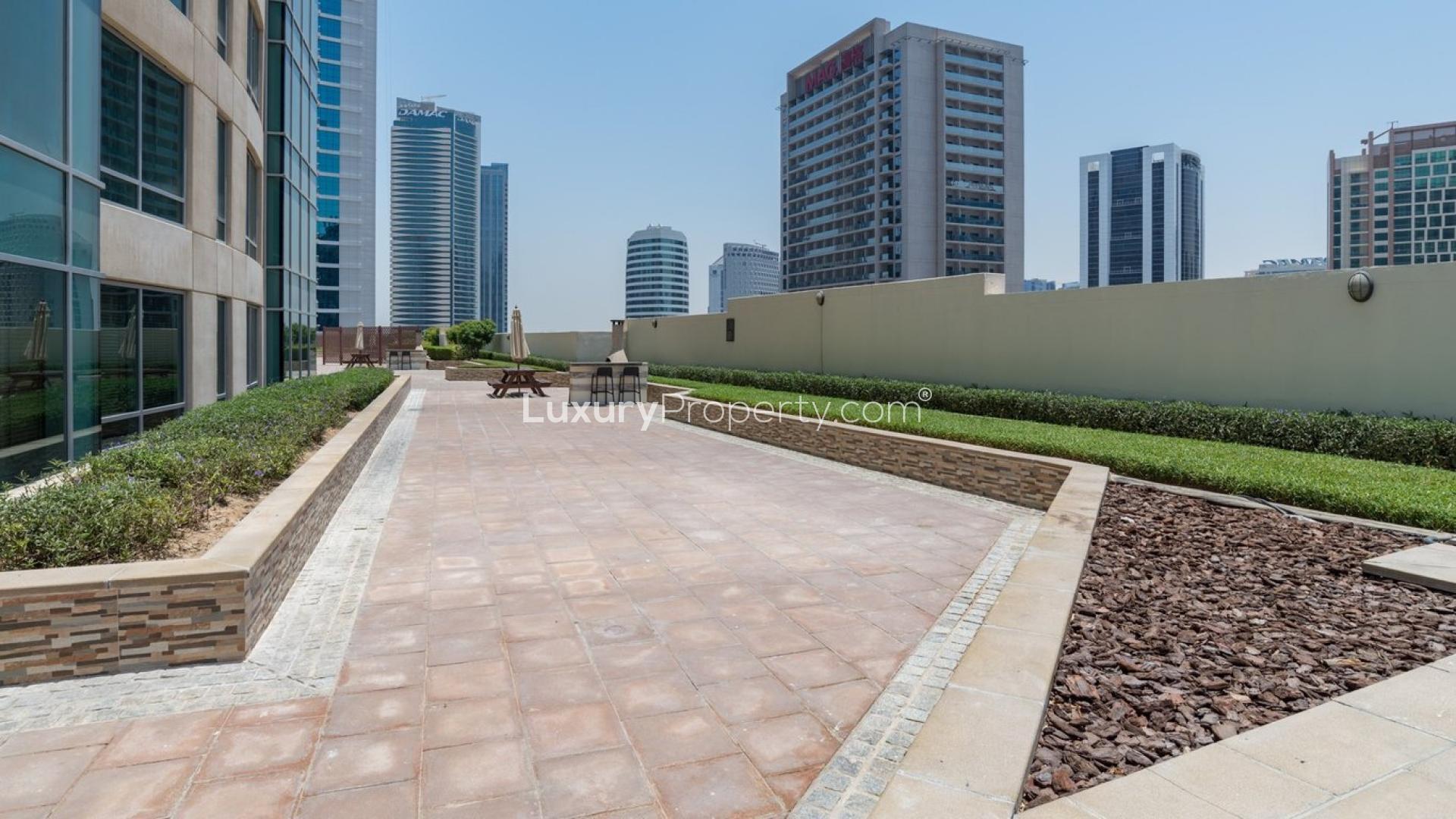Burj Views apartment complex with pool in Downtown Dubai, spacious residential property for sale