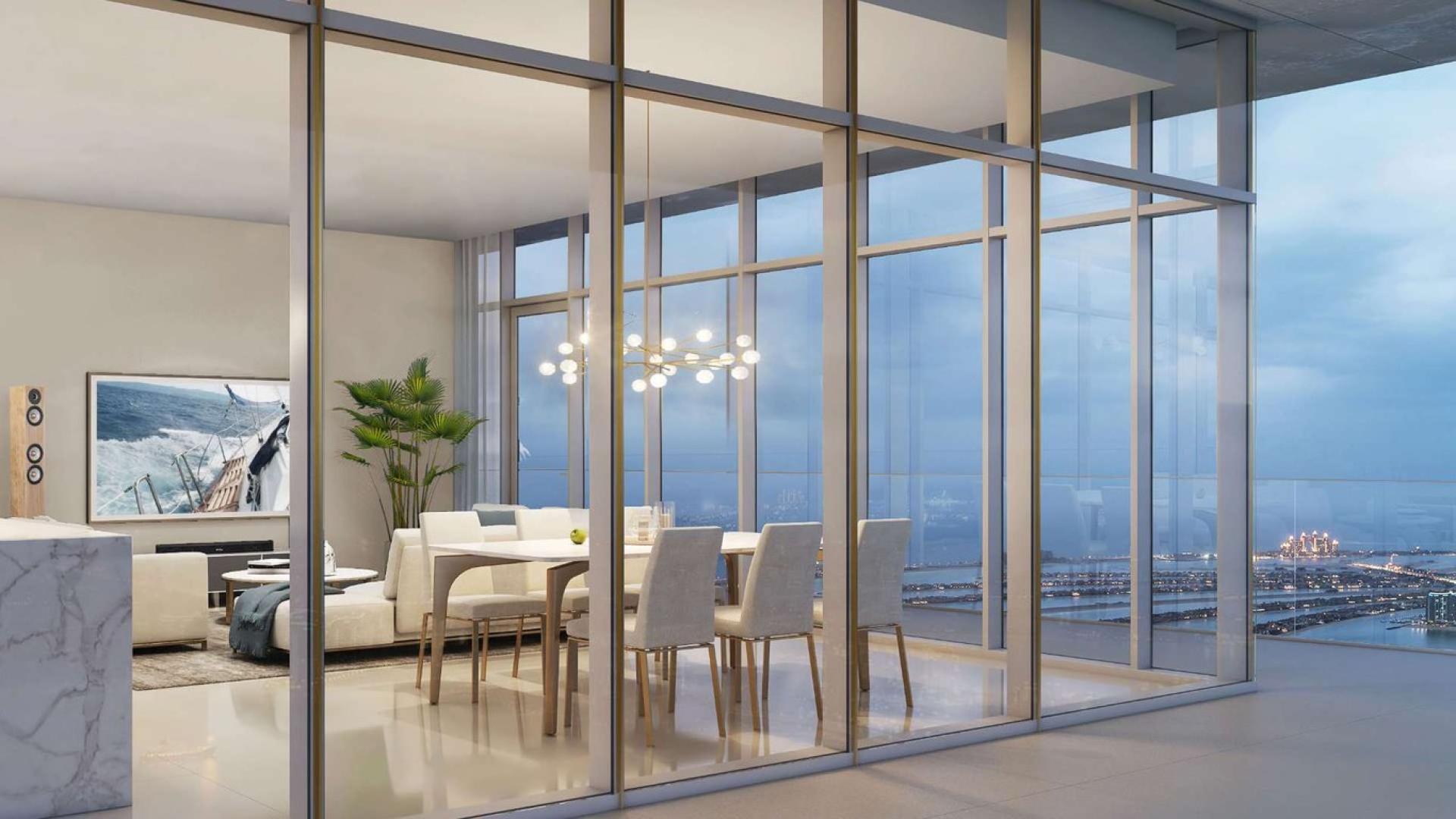 Modern Emaar Beachfront apartment with infinity pool and stunning Dubai Harbour views