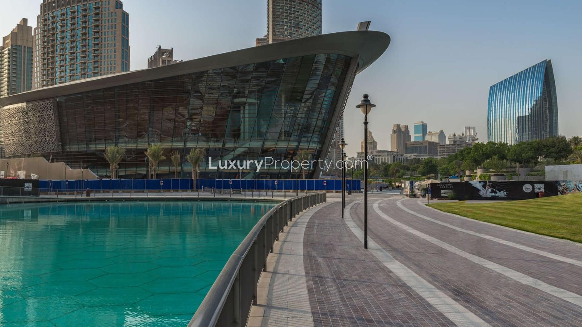 Apartment next to Dubai Opera with waterfront view, located in Downtown Dubai's vibrant community