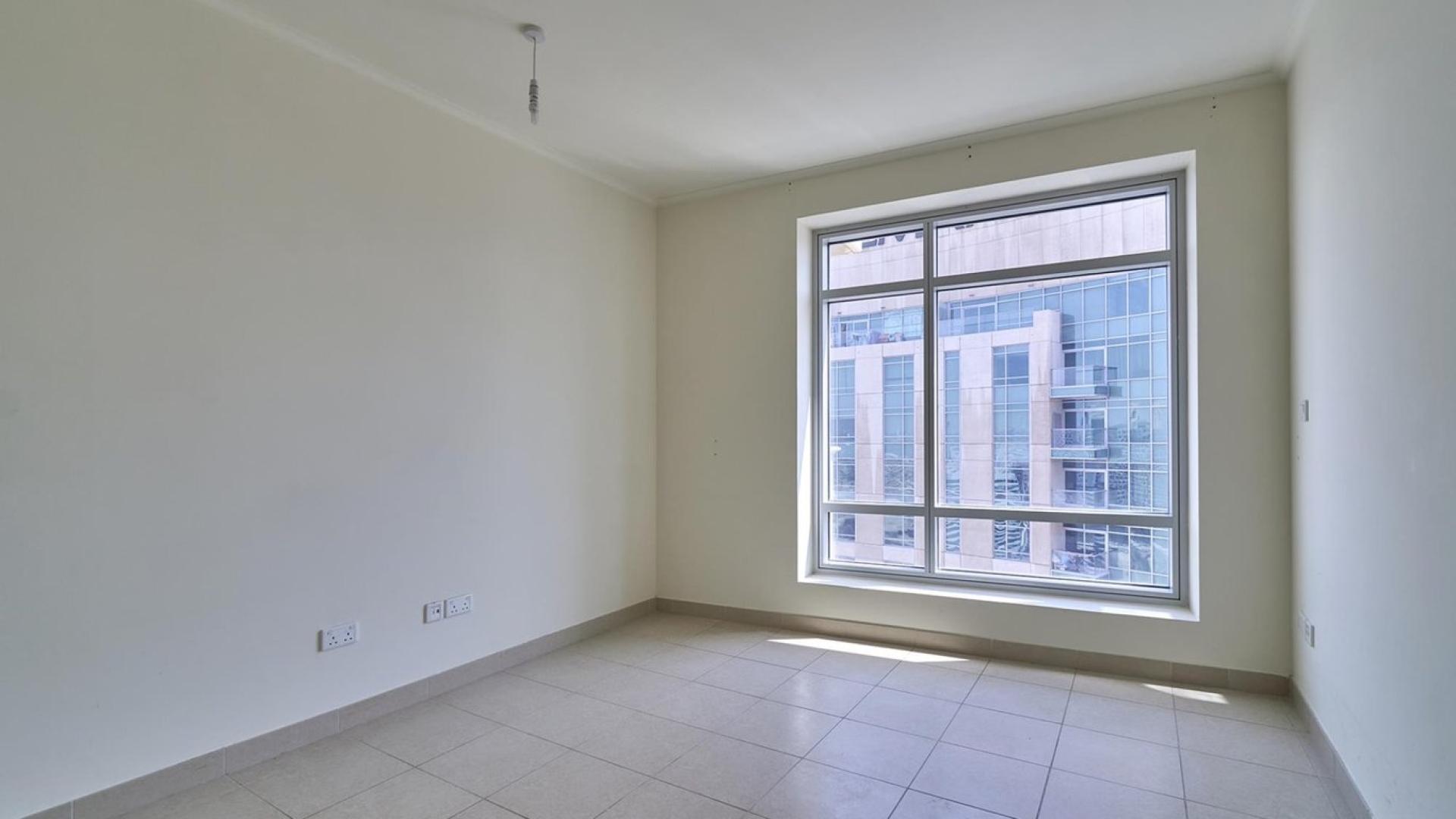 Skyline view of Downtown Dubai from mid-floor apartment in Burj Views, prime district