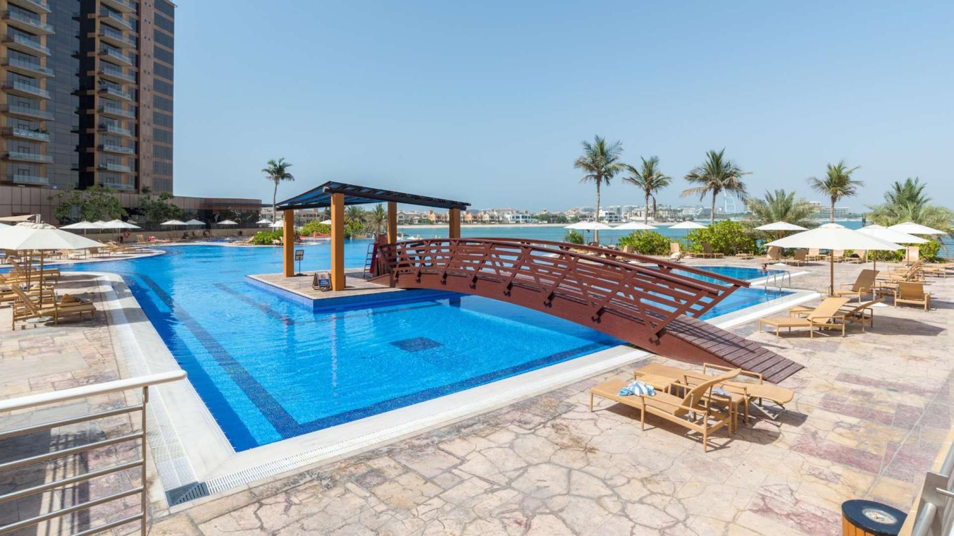 Boats docked at marina near Tiara Residences, Palm Jumeirah, luxury apartment view