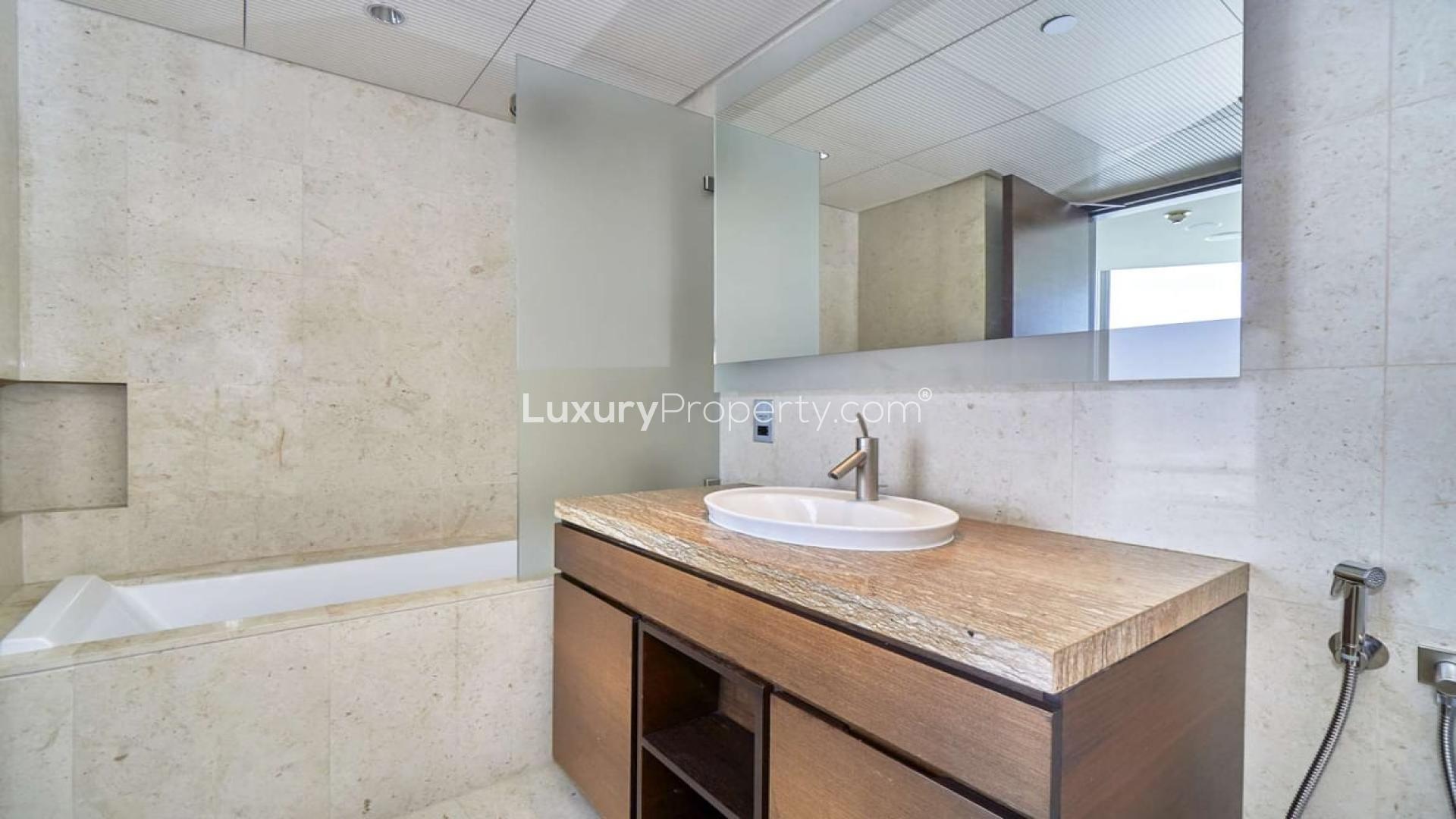 Luxurious kitchen with granite countertops in Burj Khalifa apartment, Downtown Dubai, for sale