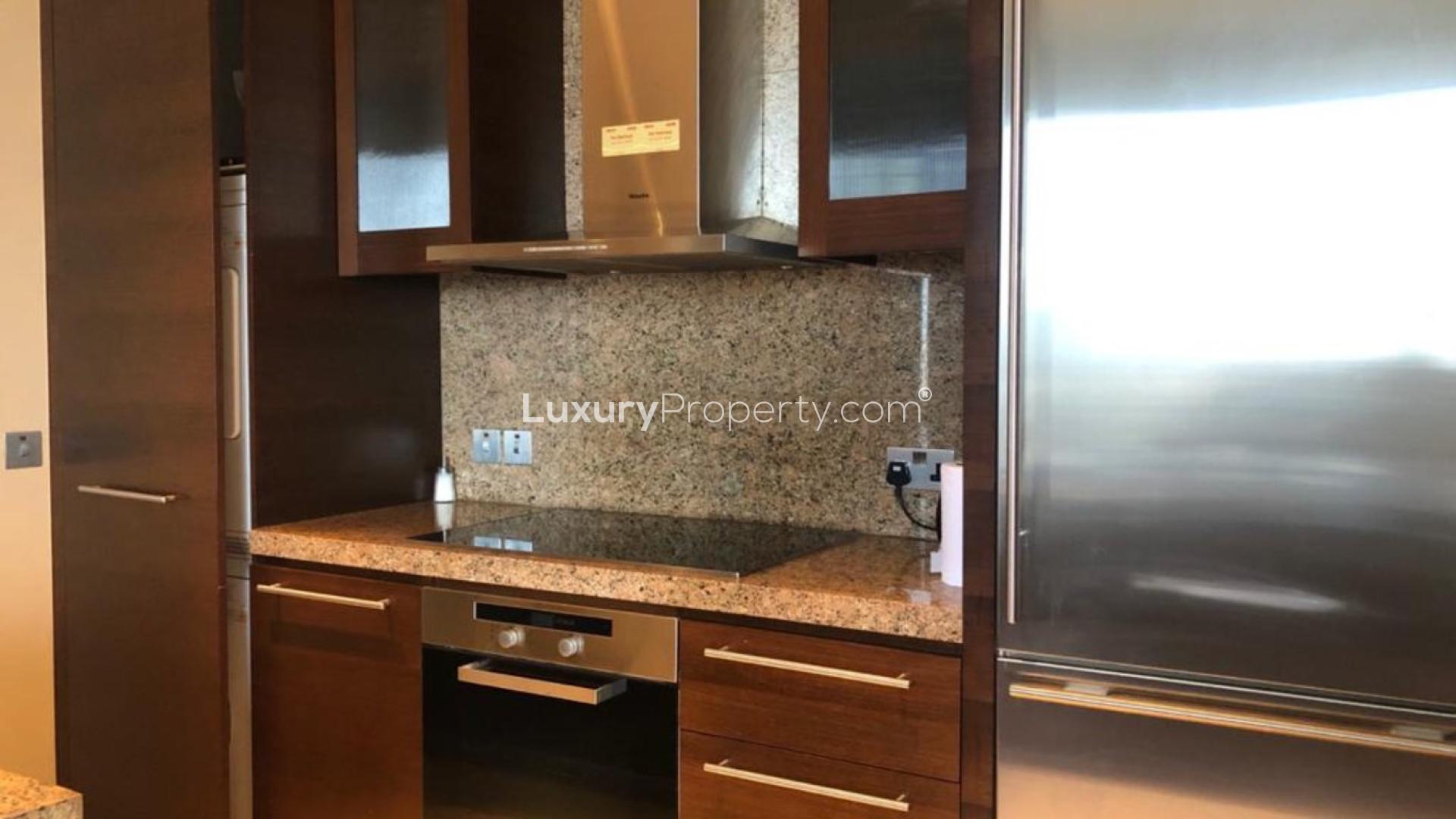 Mid-floor two-bedroom apartment living room in Burj Khalifa, Downtown Dubai