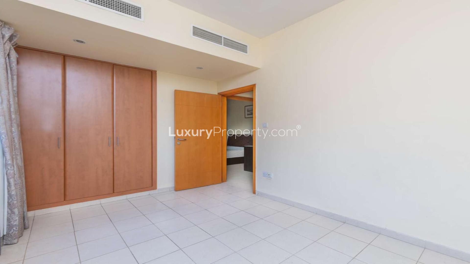 Spacious living room in two-bed apartment, Al Alka 3, The Greens for sale
