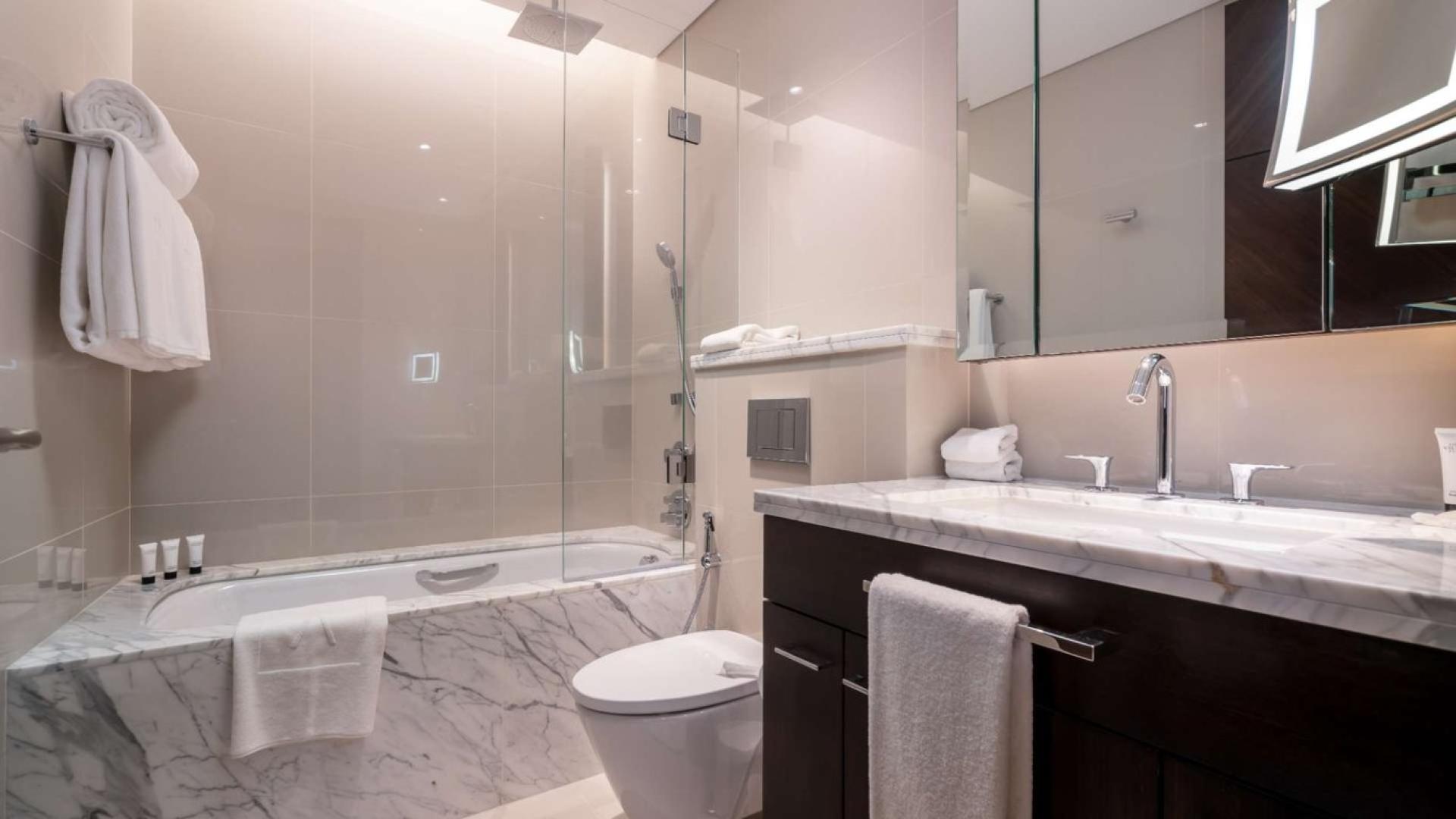 Fully furnished living room in serviced apartment, The Address Sky View Towers, Downtown Dubai