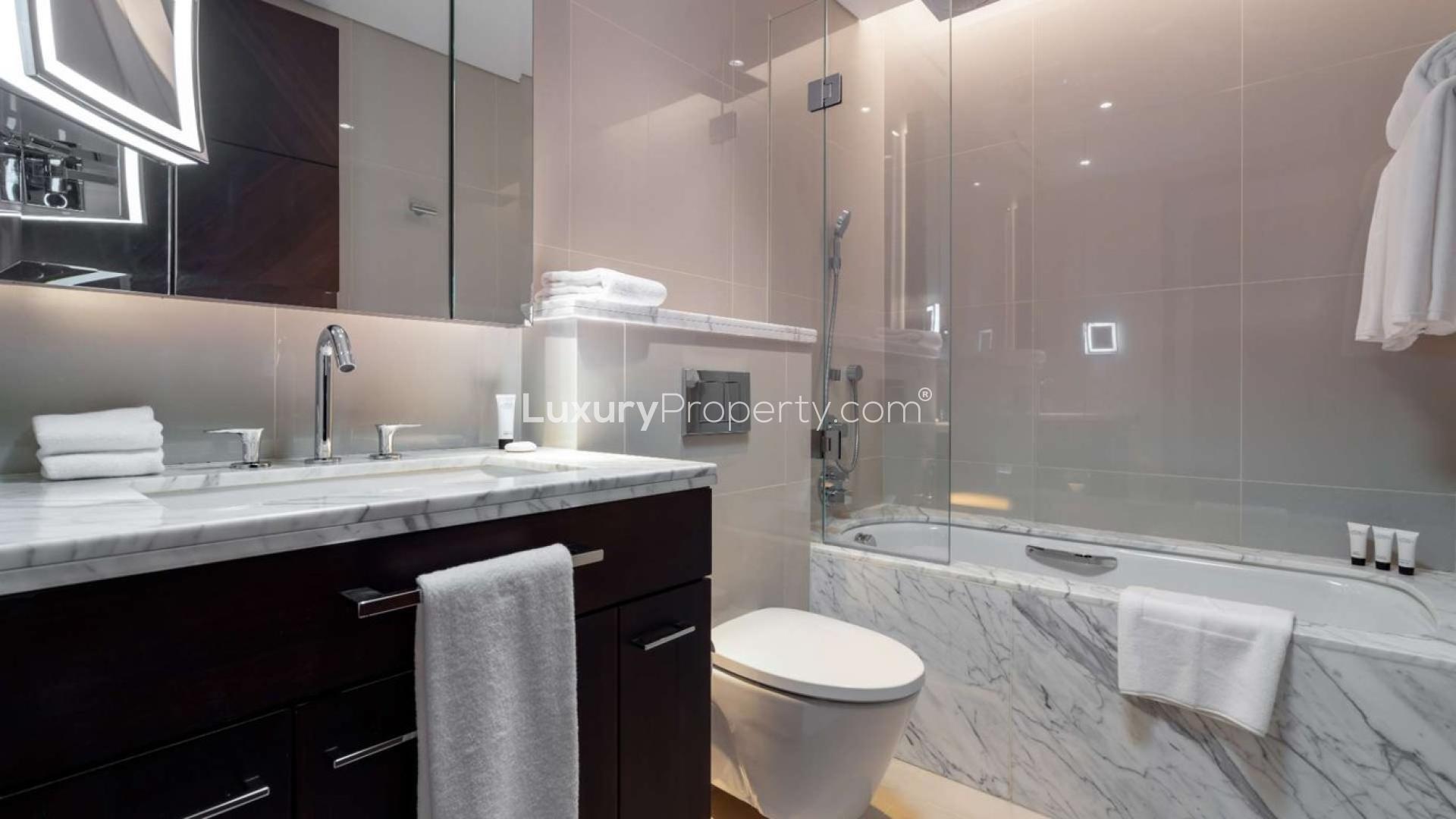 High-floor apartment view of Burj Khalifa, Downtown Dubai, Address Sky View Towers