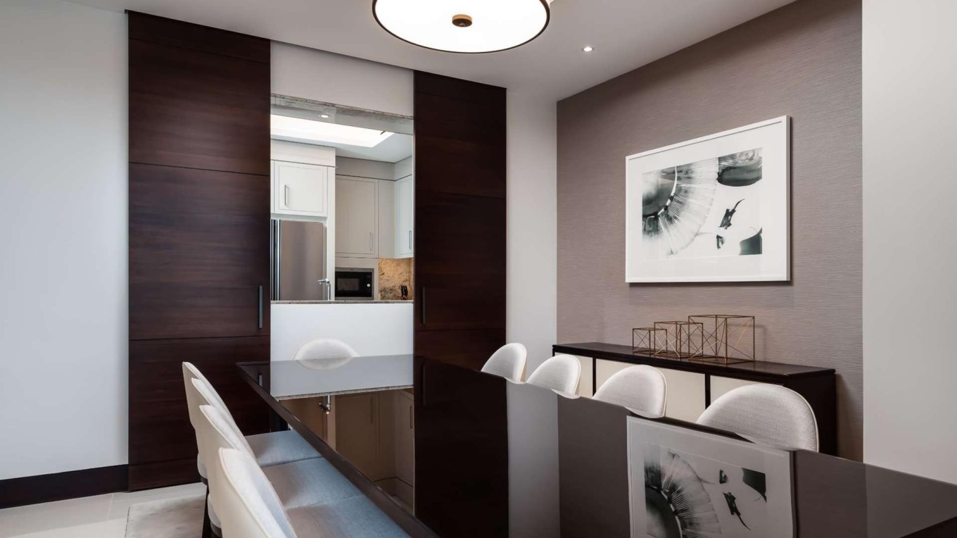 Dining area in two-bedroom apartment, The Address Sky View Towers, Downtown Dubai