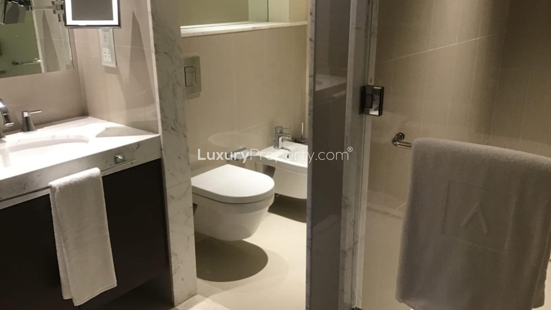 Modern kitchen in furnished 2-bedroom apartment, The Address Residence Fountain Views, Downtown Dubai