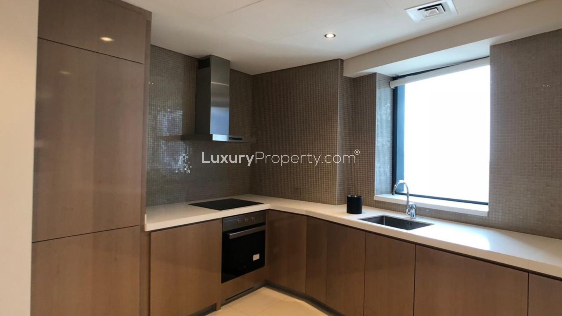 Furnished living room in high-floor apartment, DAMAC Towers, Business Bay, for sale