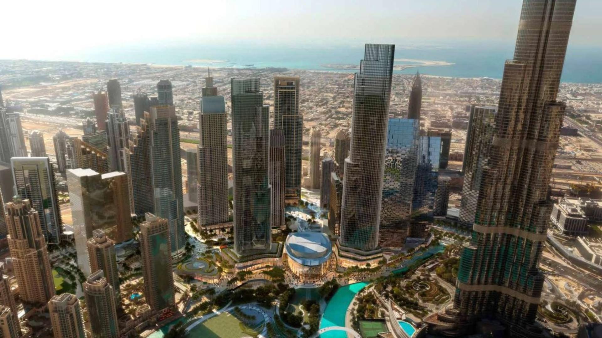 Luxurious living and dining area in Downtown Dubai apartment near Dubai Opera, Forte community