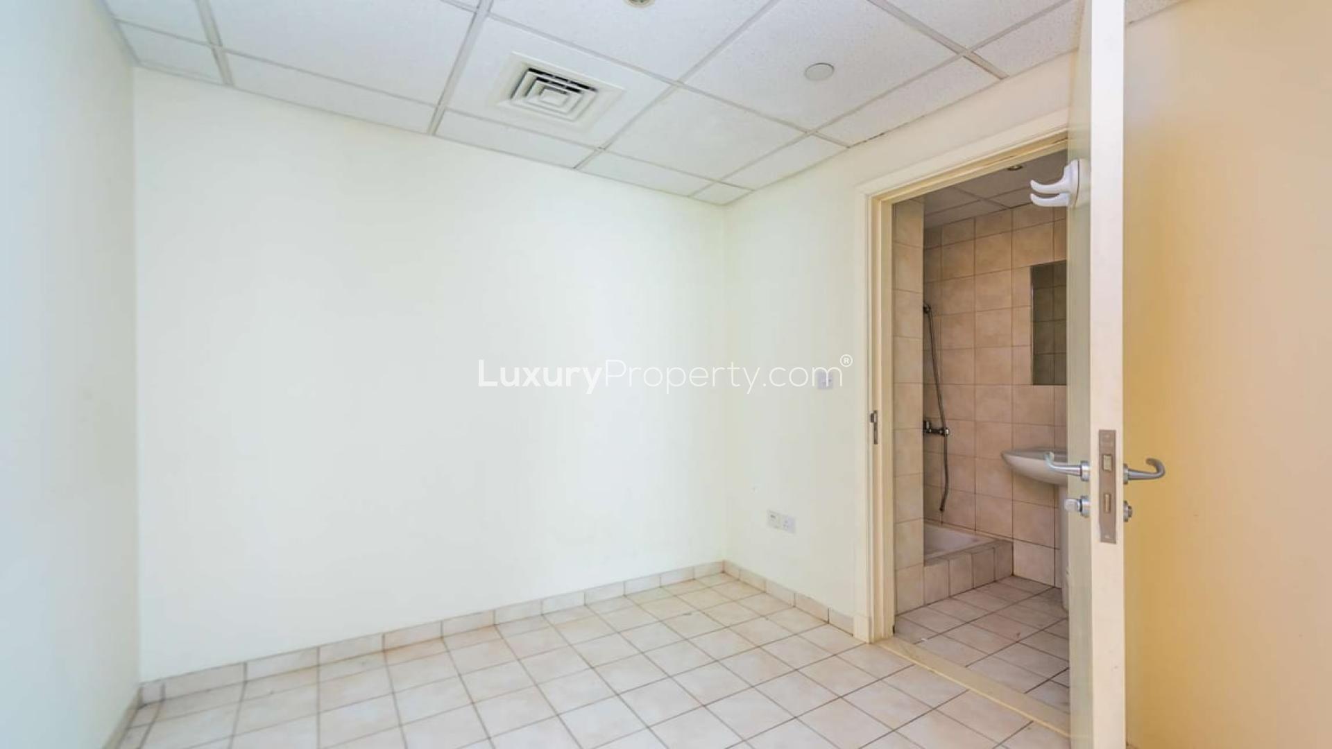 Empty living room in spacious 2-bedroom Palm Jumeirah villa, Marina Residences