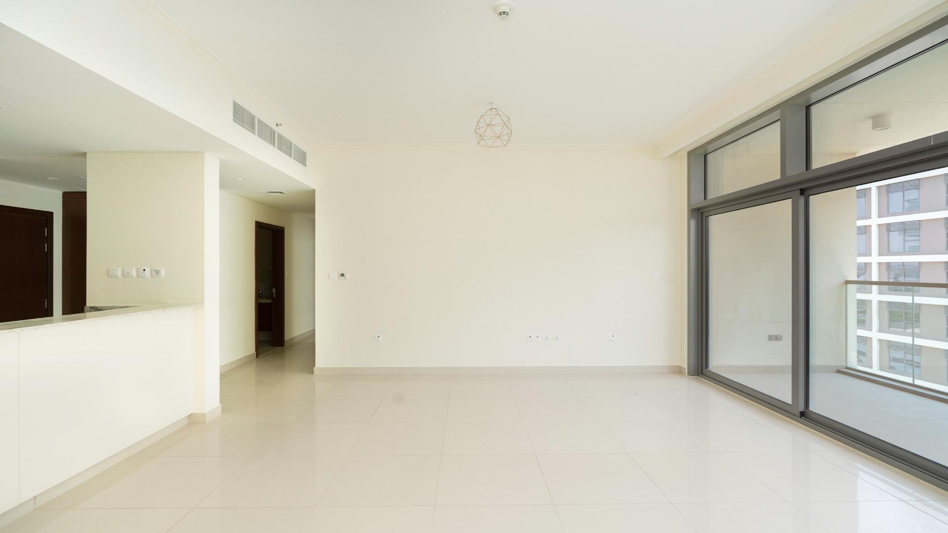 Interior view of modern kitchen in Dubai Hills Estate apartment, Park Heights